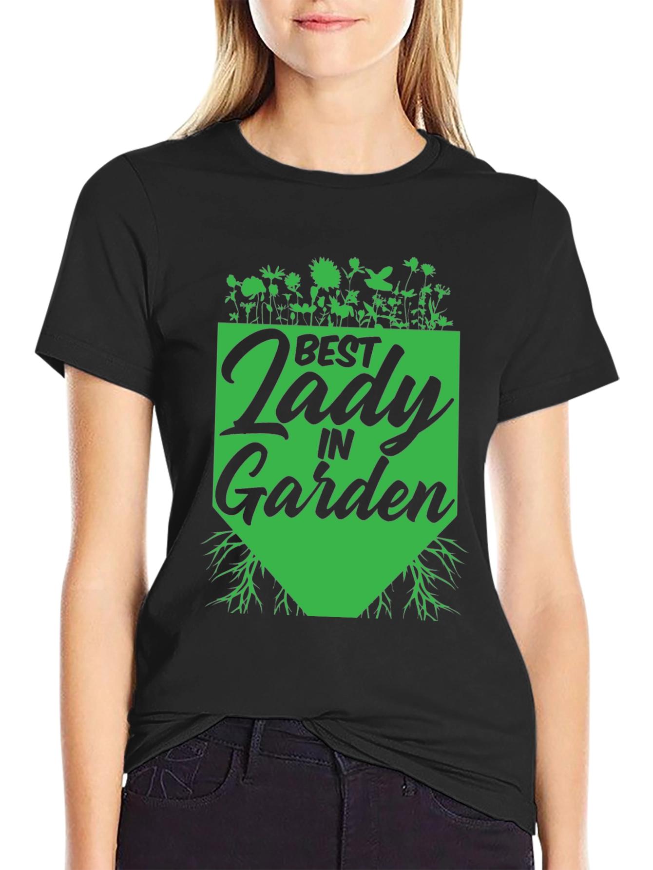 Best Lady in Garden T-Shirt - Gardener Gift