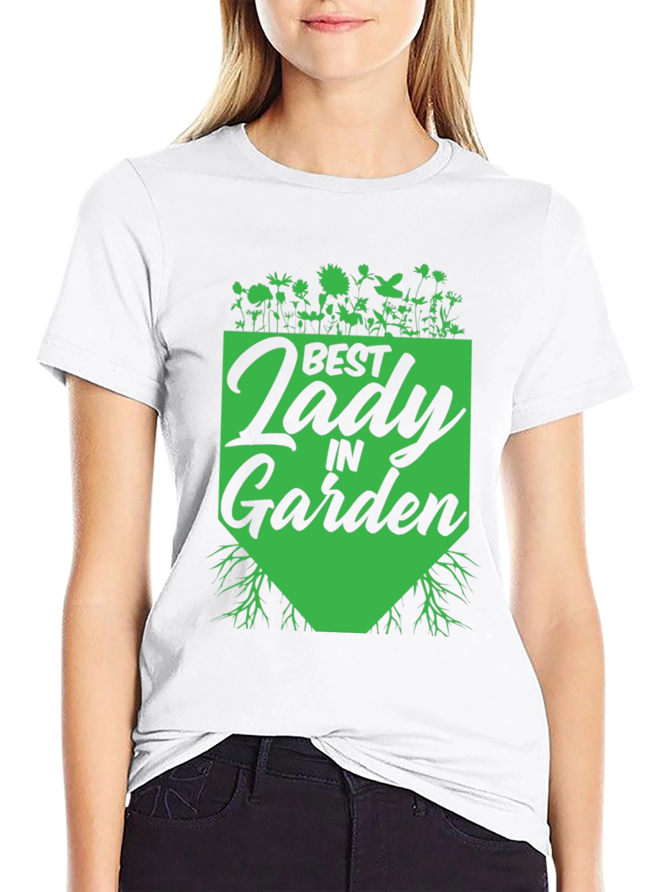 Best Lady in Garden T-Shirt - Gardener Gift