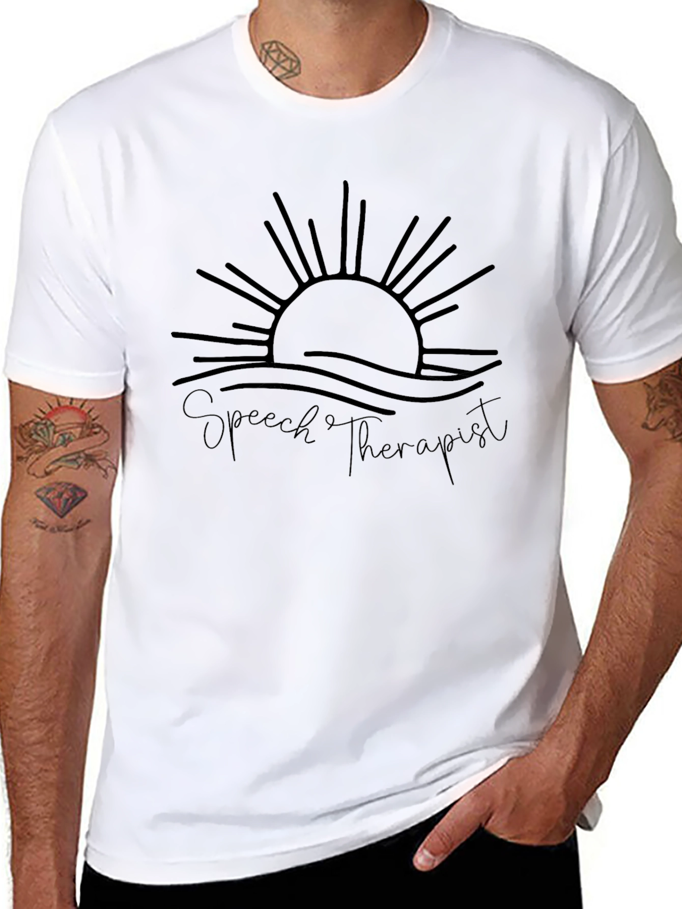 Speech Therapist Sun Graphic T-Shirt