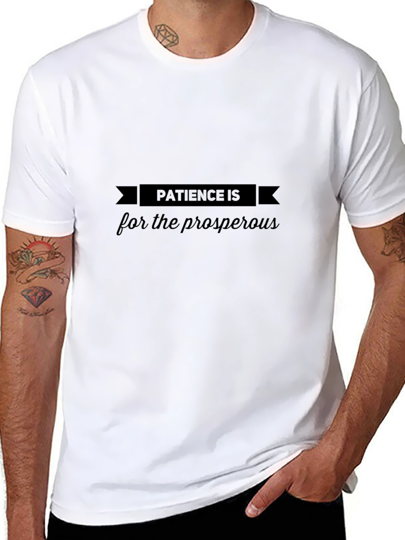 Patience Is For The Prosperous - Black T-Shirt