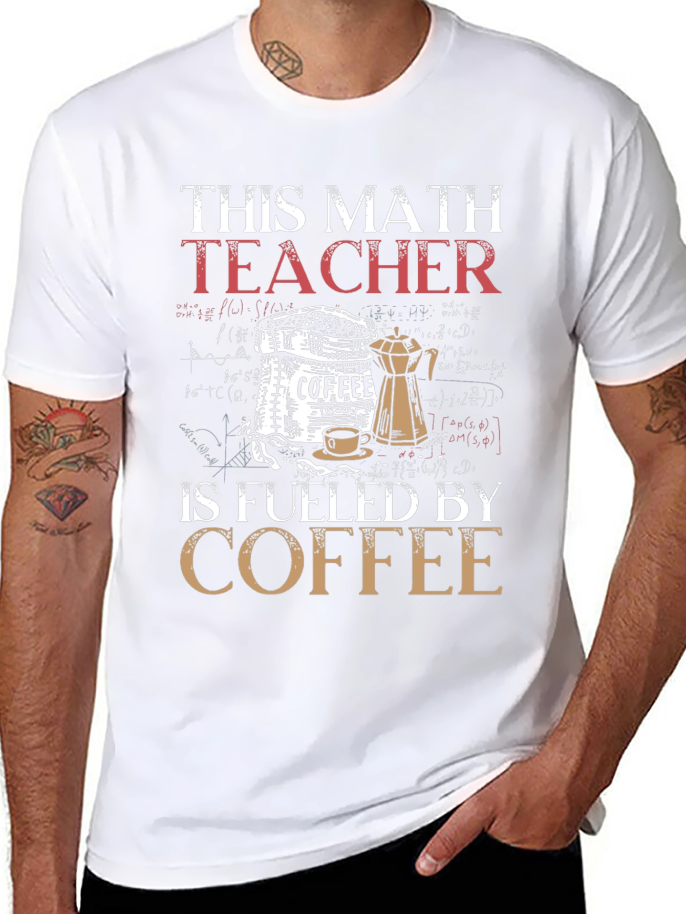 This Math Teacher is Fueled by Coffee T-Shirt