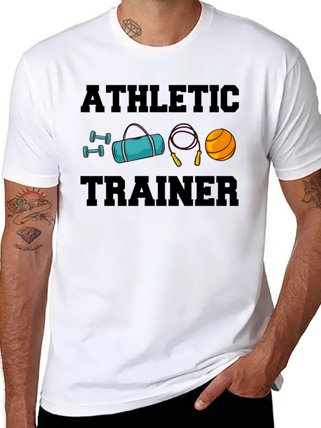 Athletic Trainer T-Shirt - Fitness Design