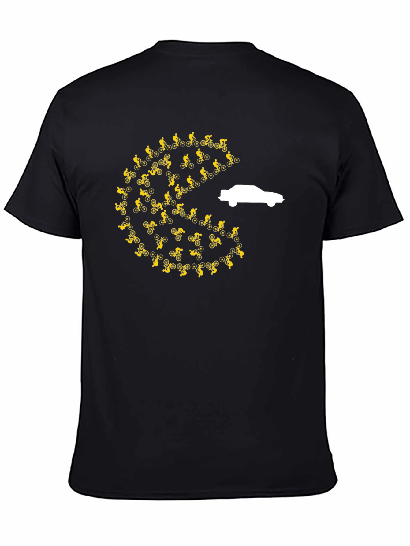 Cycling Pac-Man Car Chase T-Shirt