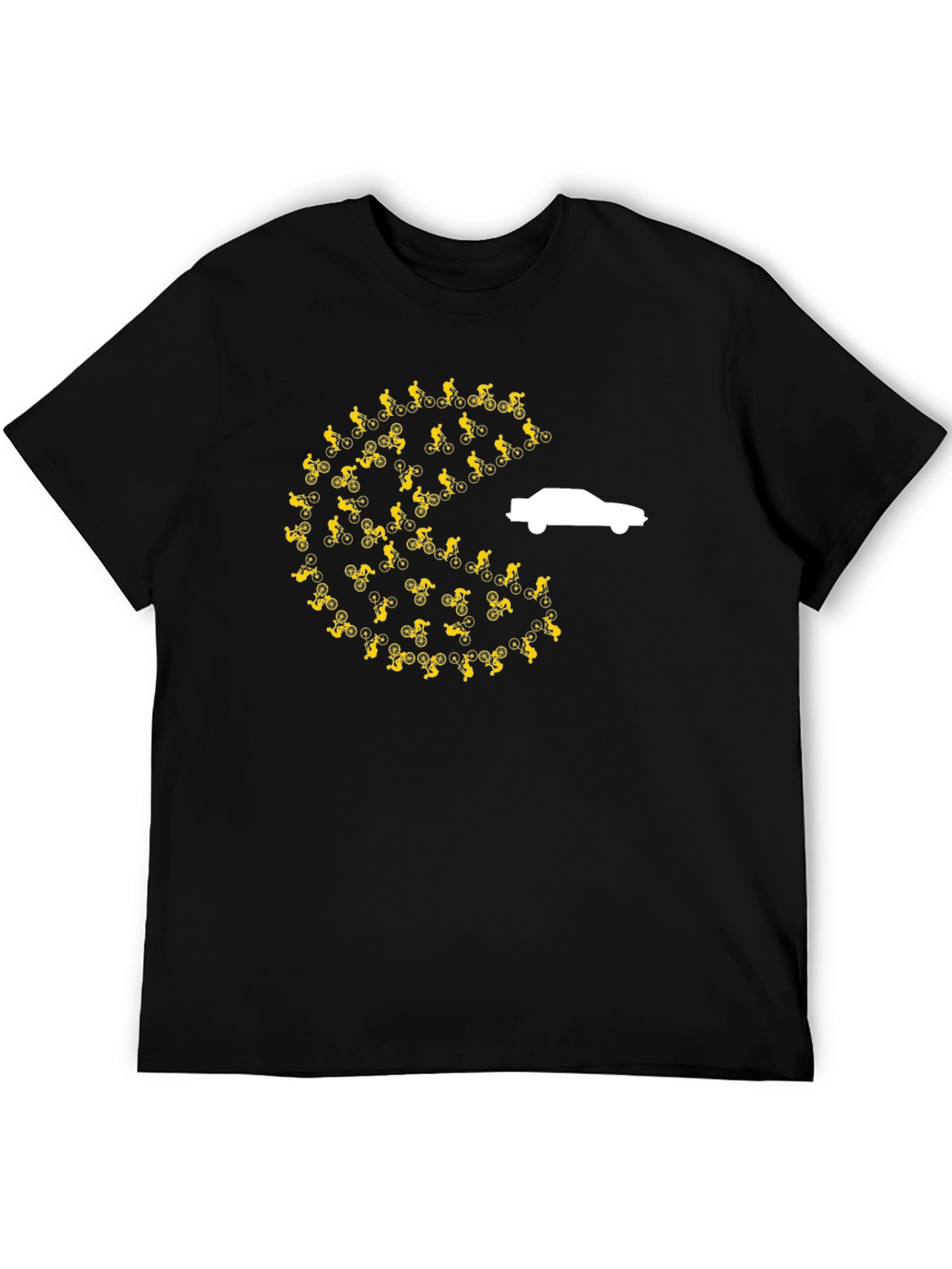 Cycling Pac-Man Car Chase T-Shirt