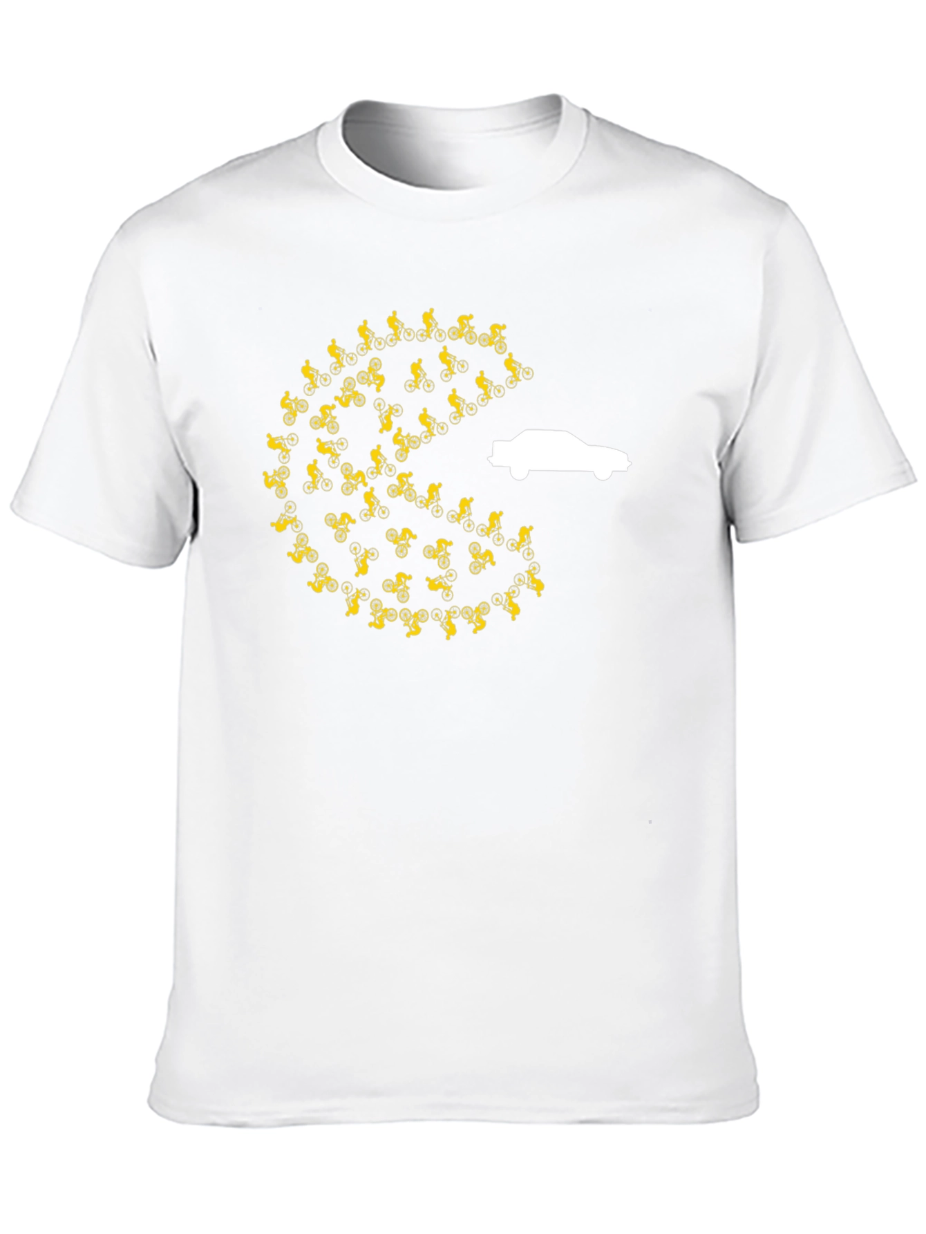 Cycling Pac-Man Car Chase T-Shirt
