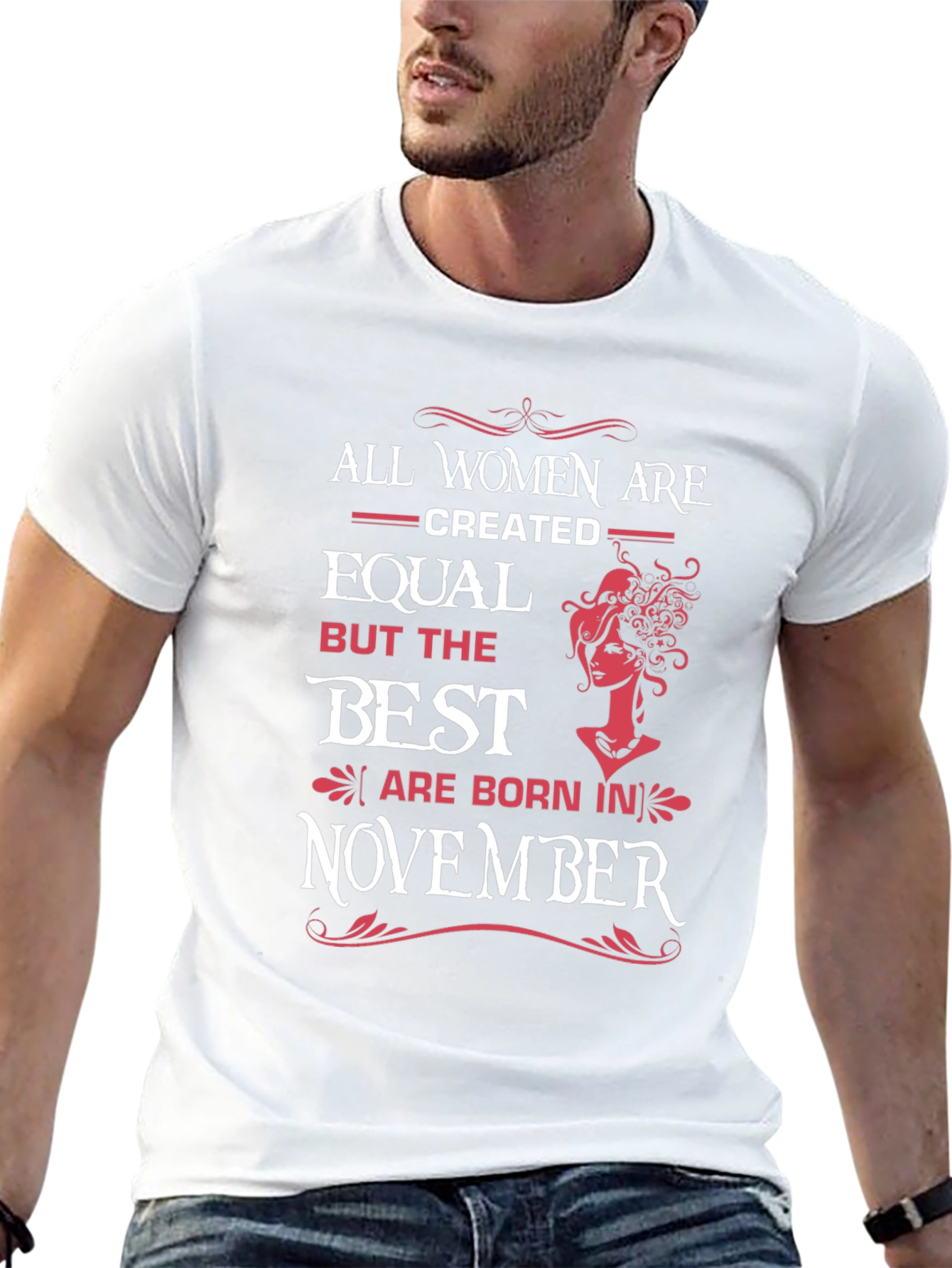All Women Are Created Equal November Birthday T-Shirt