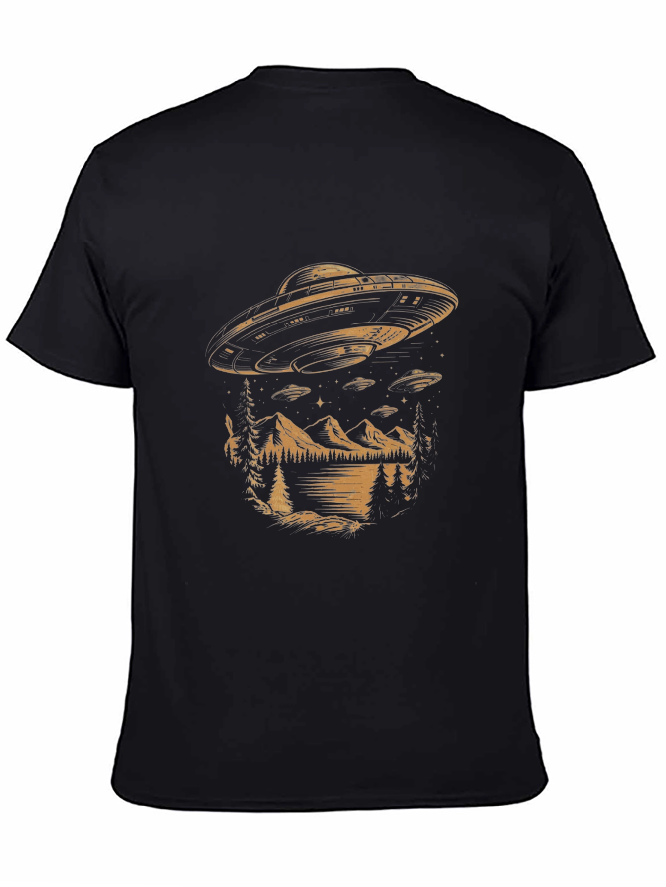 UFO Landscape Graphic Tee - Black