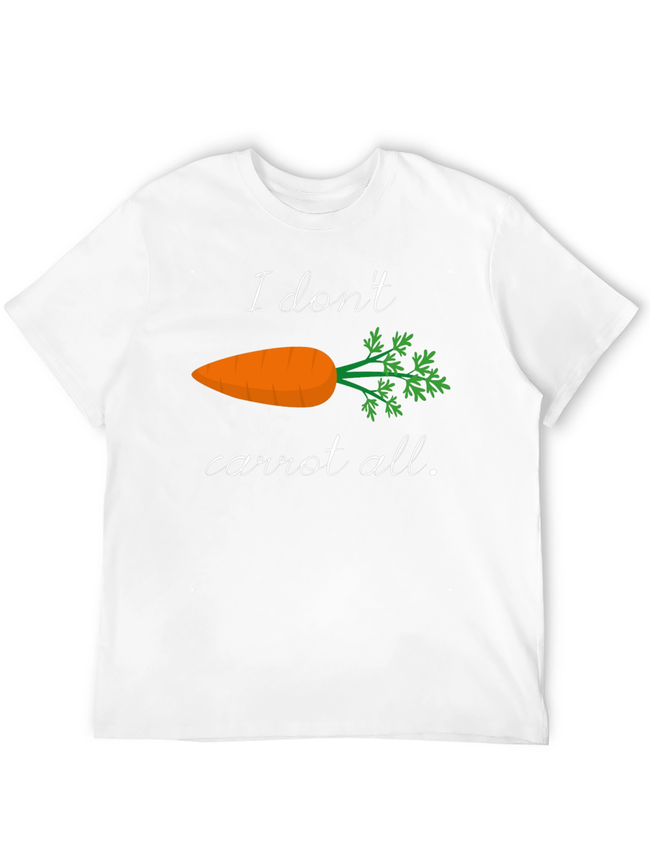 I Dont Carrot All T-Shirt Funny Foodie Tee