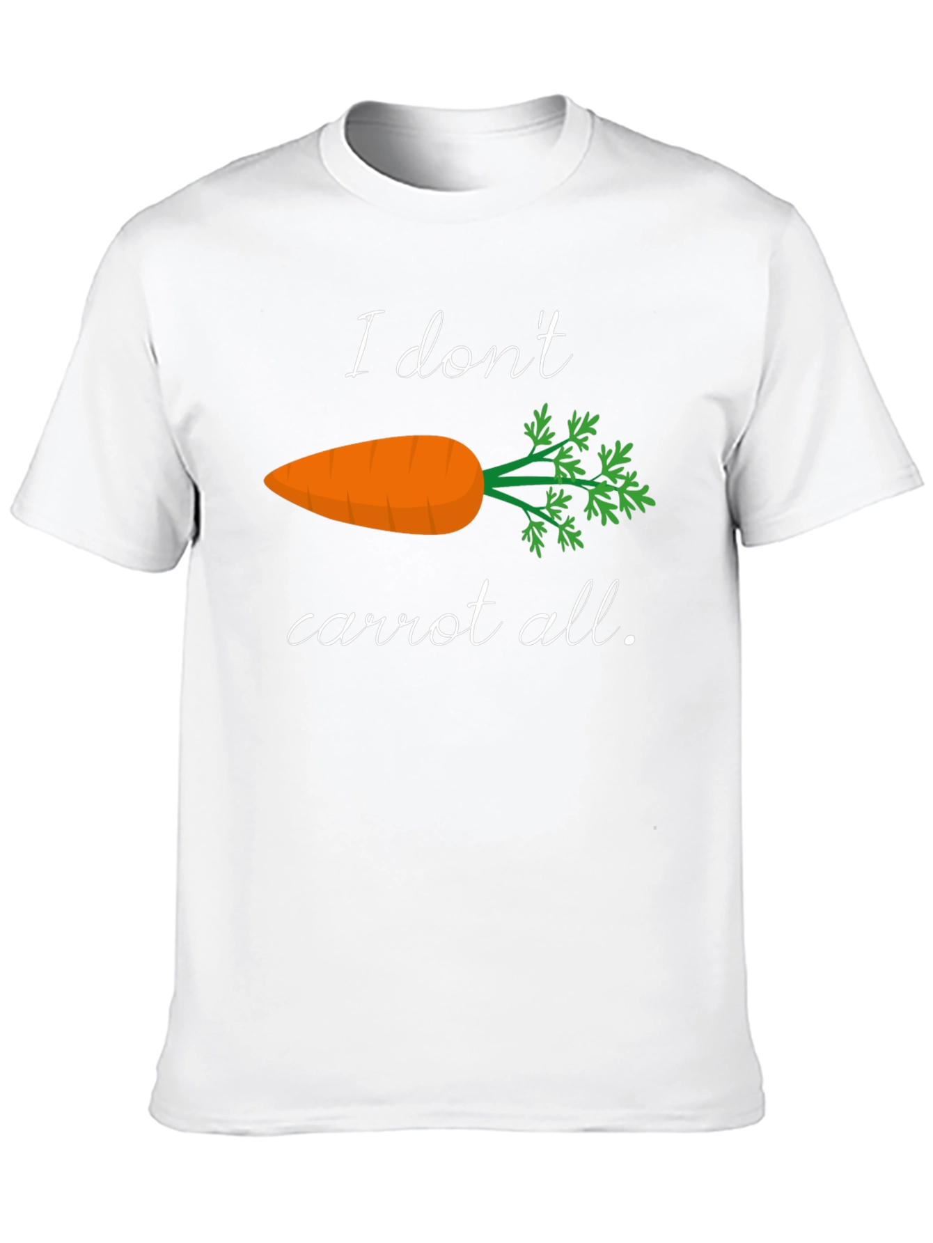 I Dont Carrot All T-Shirt Funny Foodie Tee