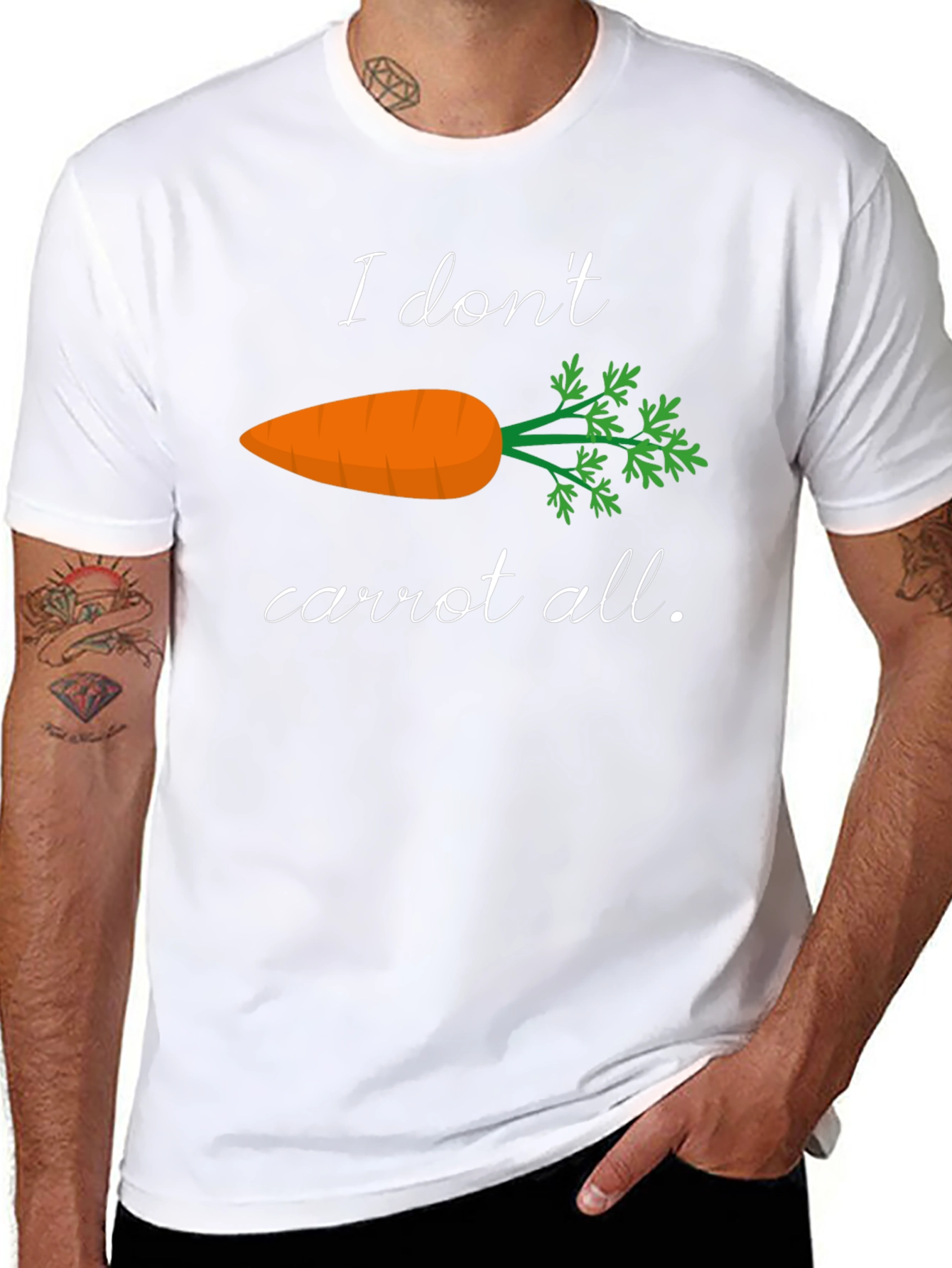 I Dont Carrot All T-Shirt Funny Foodie Tee