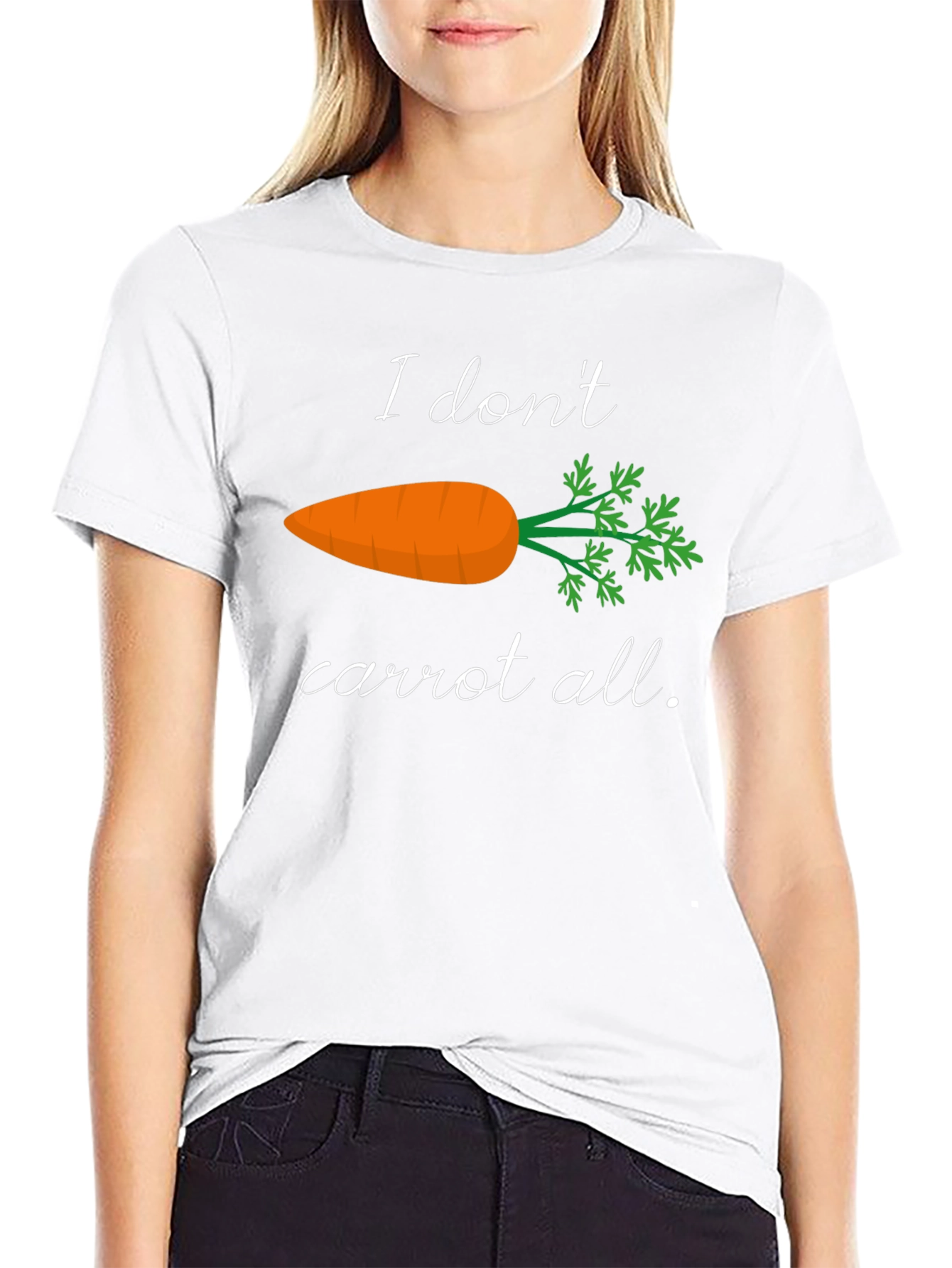I Dont Carrot All T-Shirt Funny Foodie Tee