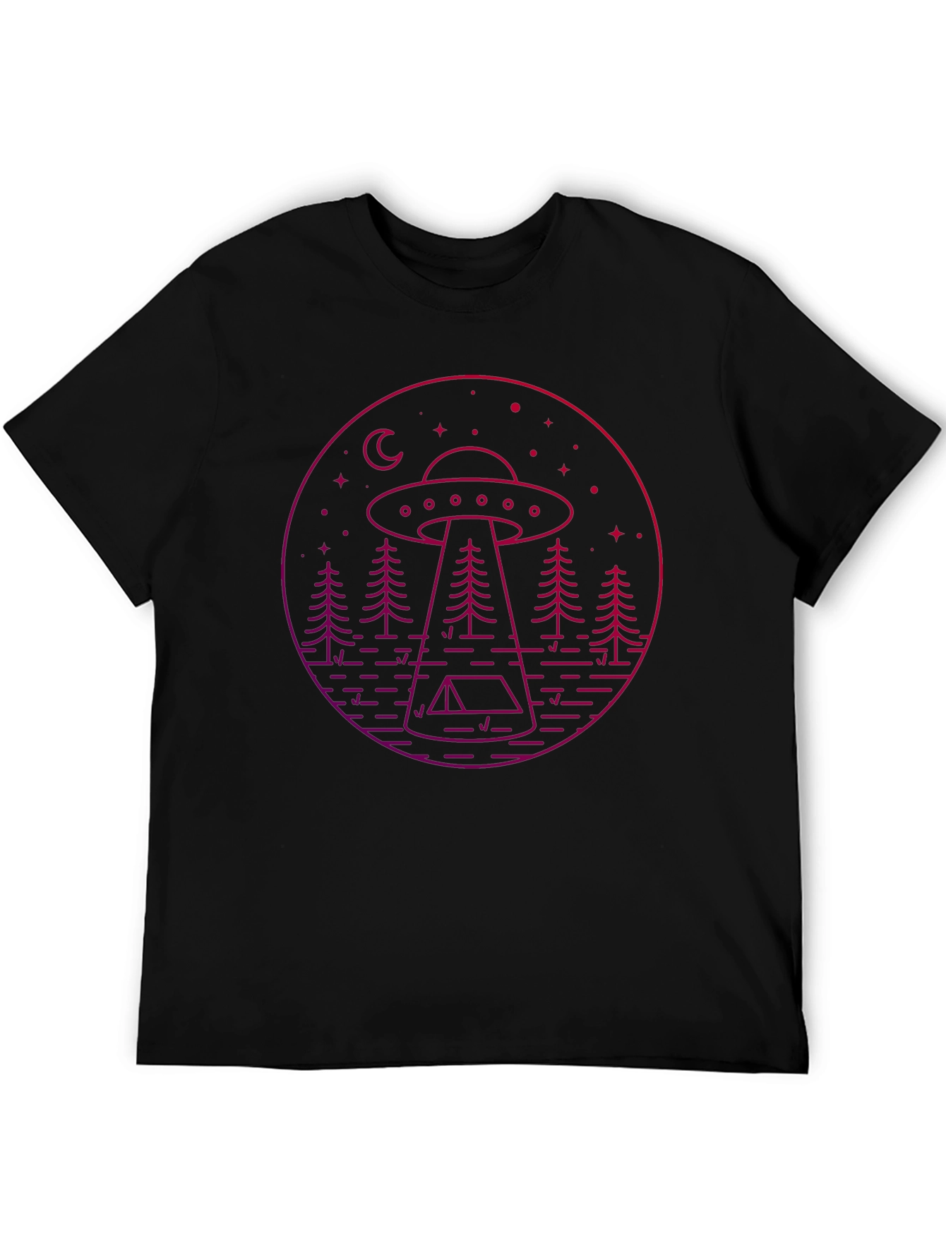 UFO Camping Graphic Tee - Black