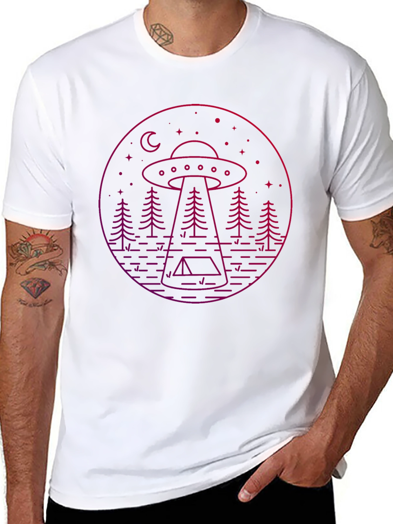 UFO Camping Graphic Tee - Black
