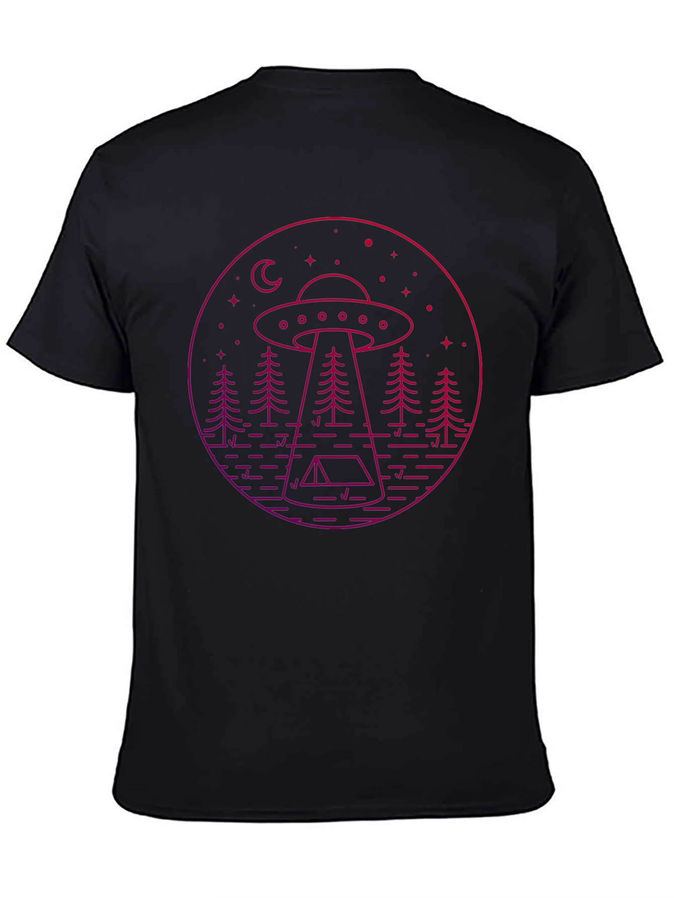 UFO Camping Graphic Tee - Black