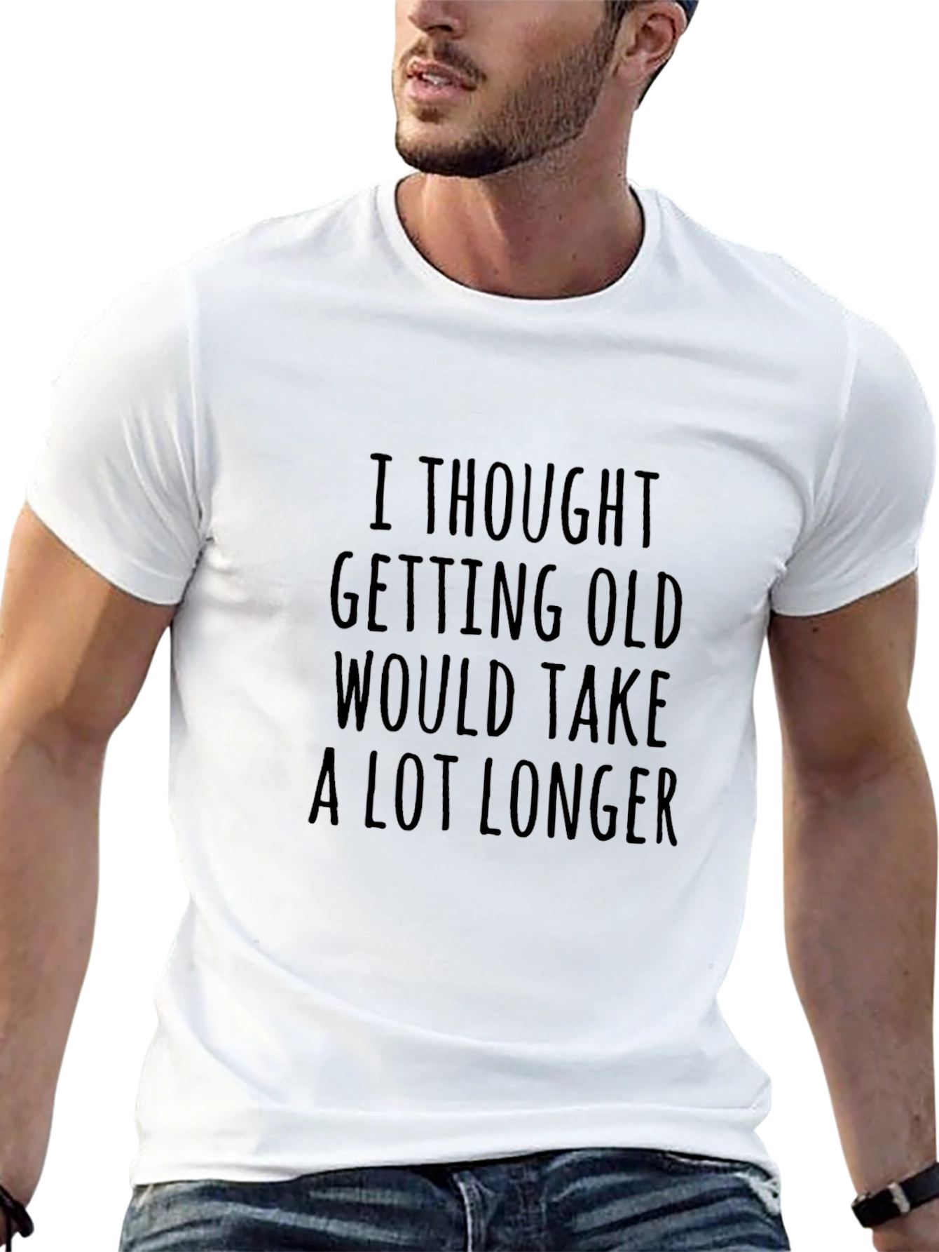 Funny Getting Old Graphic Tee - Black
