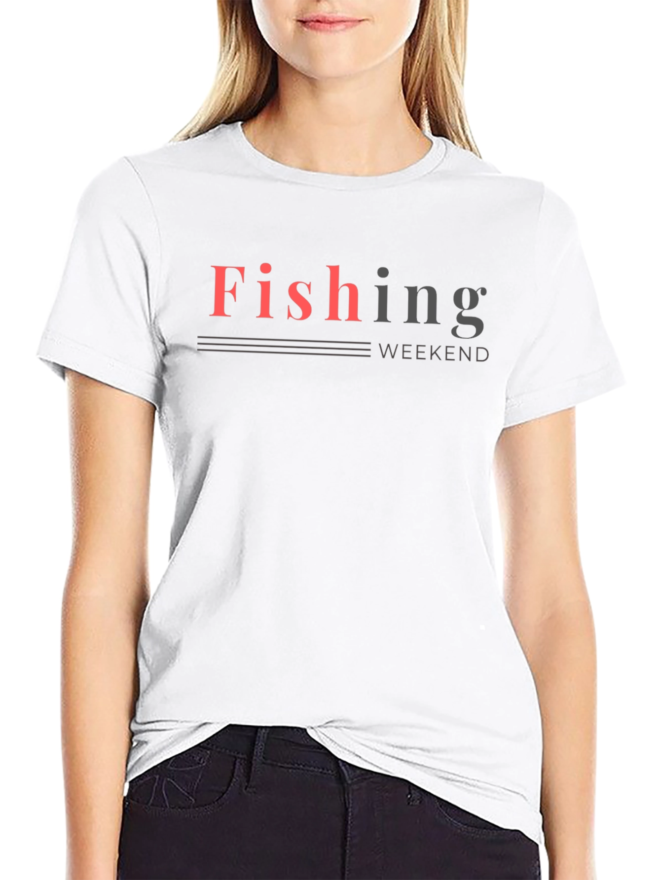 Fishing Weekend Black T-Shirt