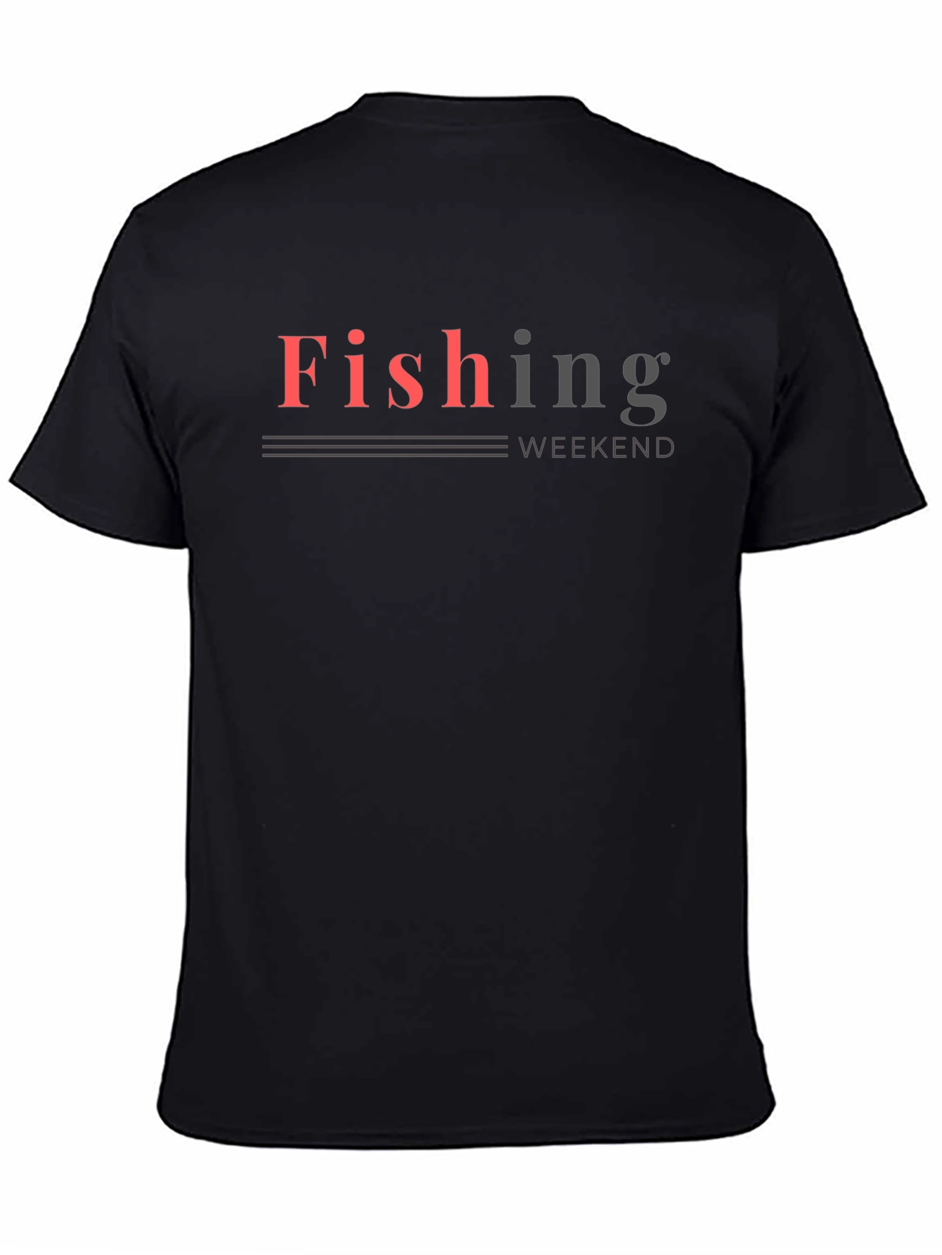 Fishing Weekend Black T-Shirt