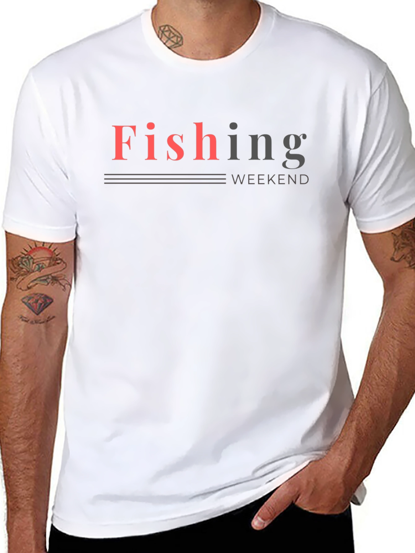 Fishing Weekend Black T-Shirt