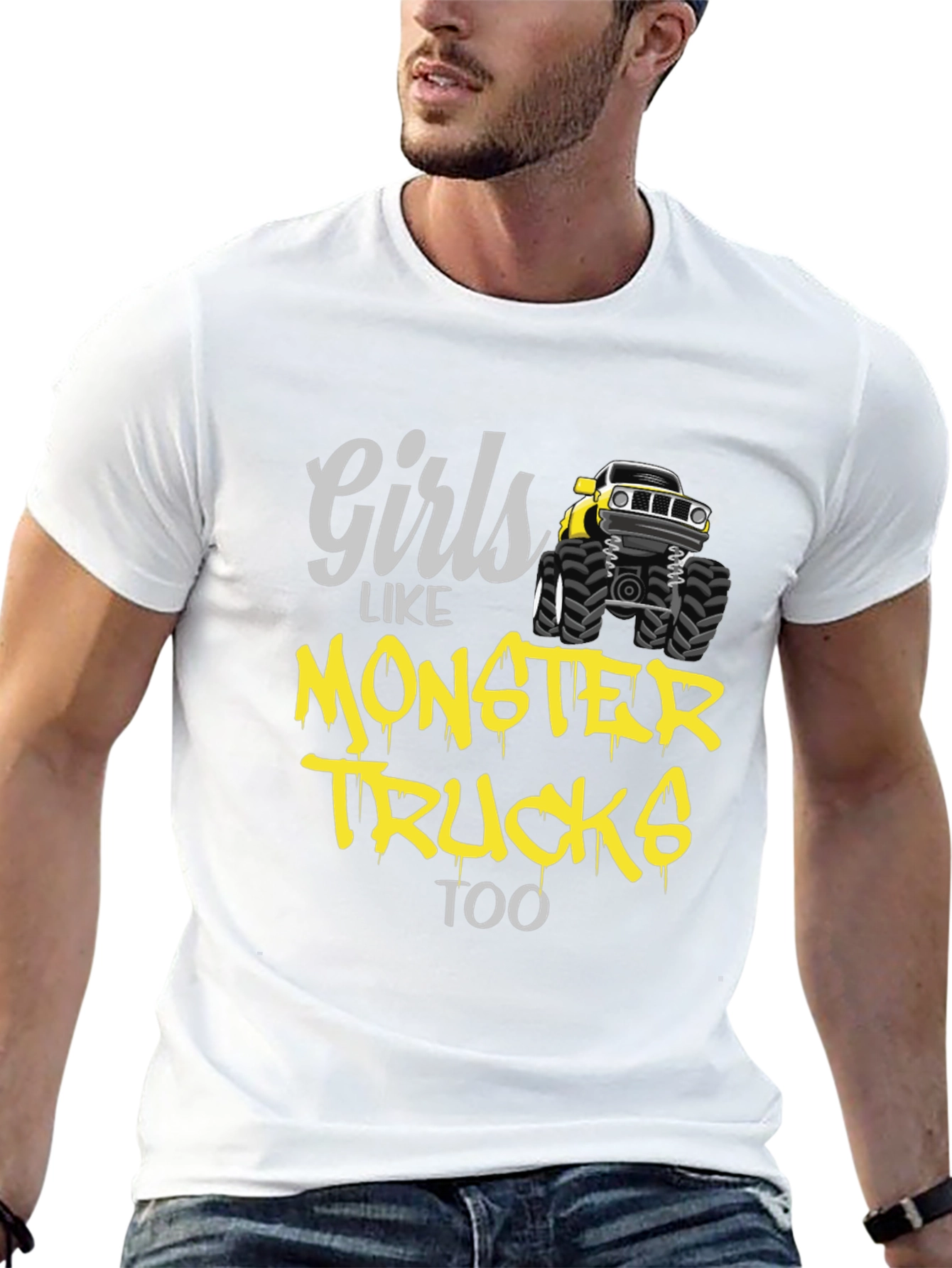 Girls Like Monster Trucks Too T-Shirt