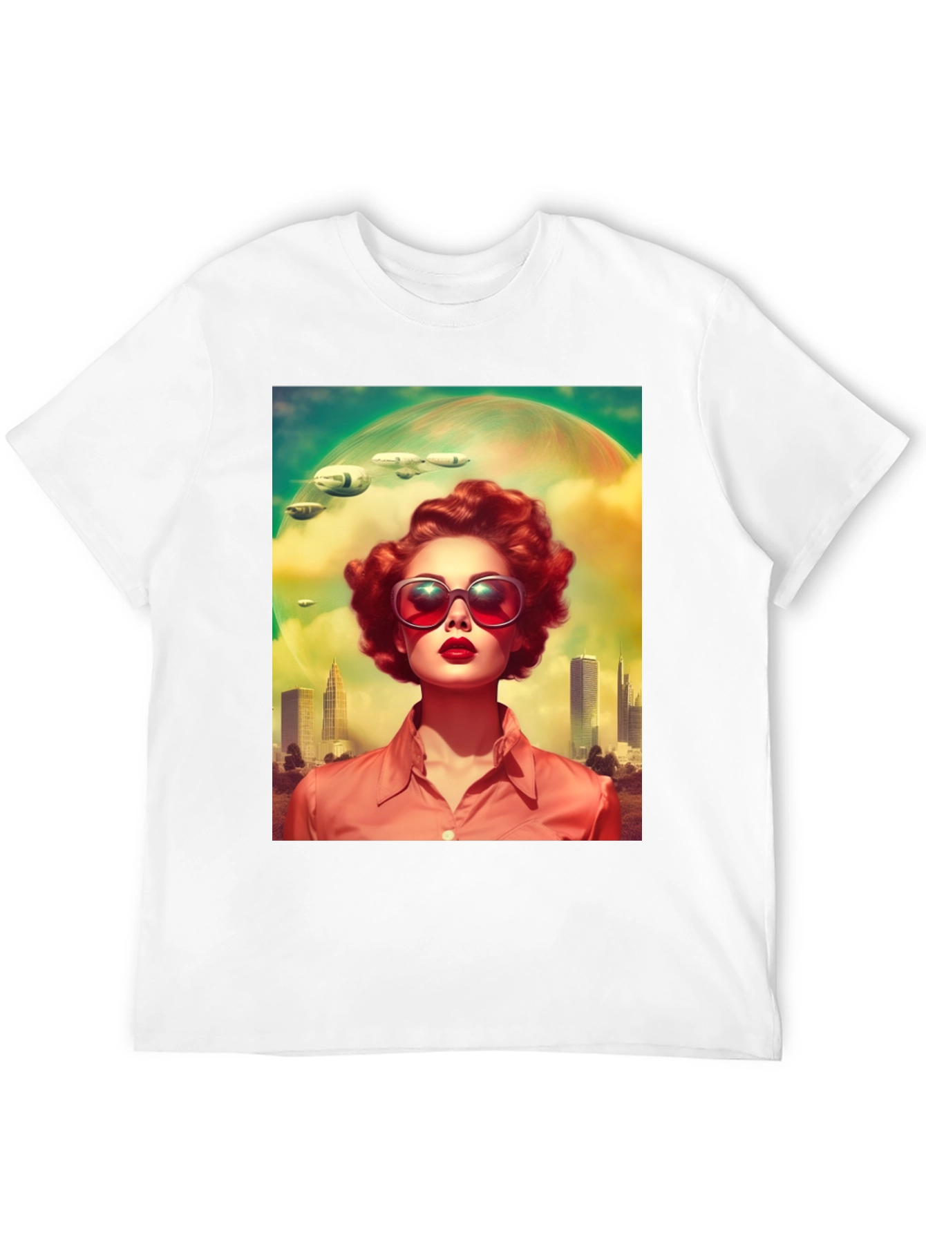 Retro Sci-Fi Woman Graphic Tee
