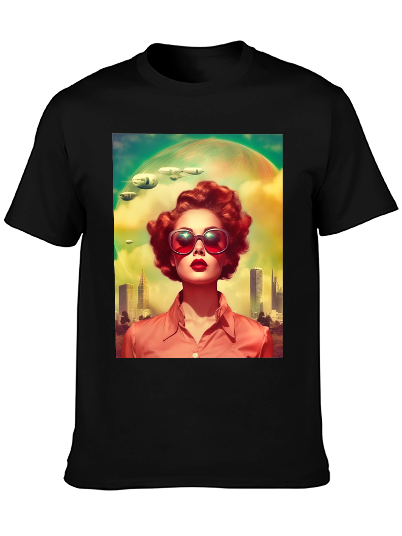 Retro Sci-Fi Woman Graphic Tee