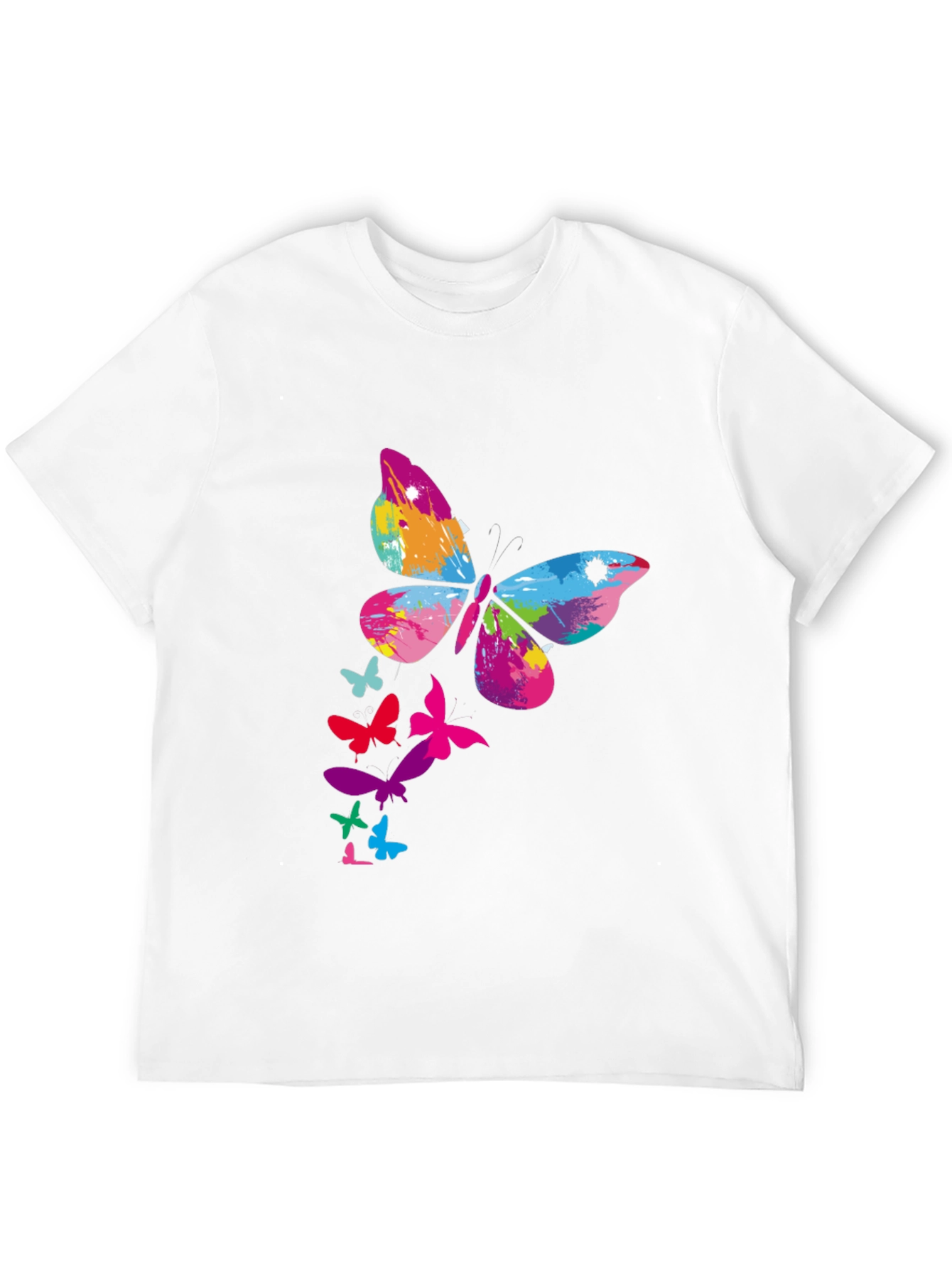 Butterfly Splash Black Tee