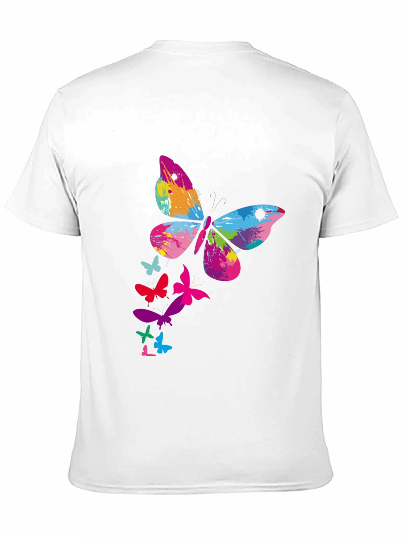 Butterfly Splash Black Tee