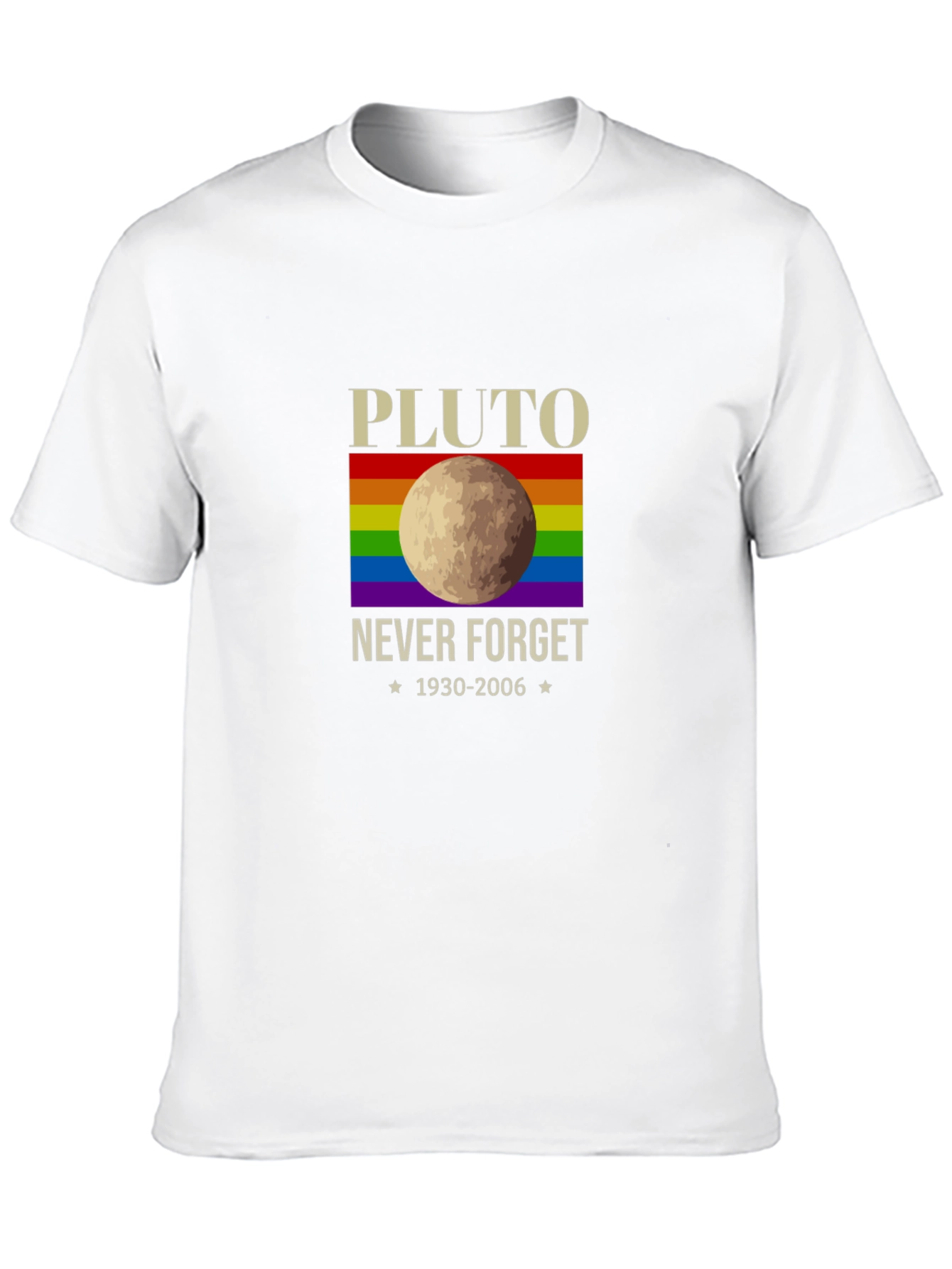 Pluto Never Forget LGBT Pride T-Shirt