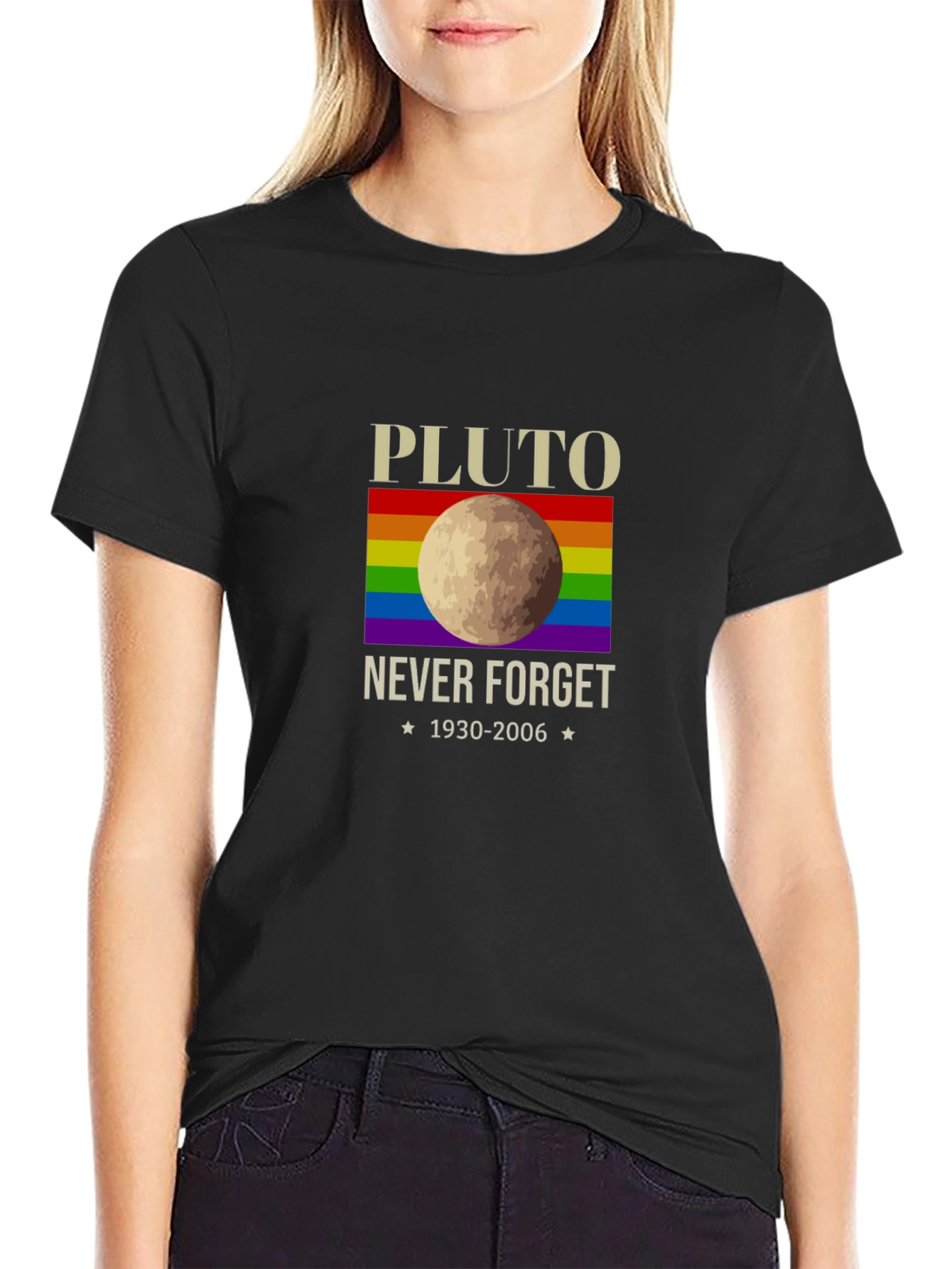 Pluto Never Forget LGBT Pride T-Shirt