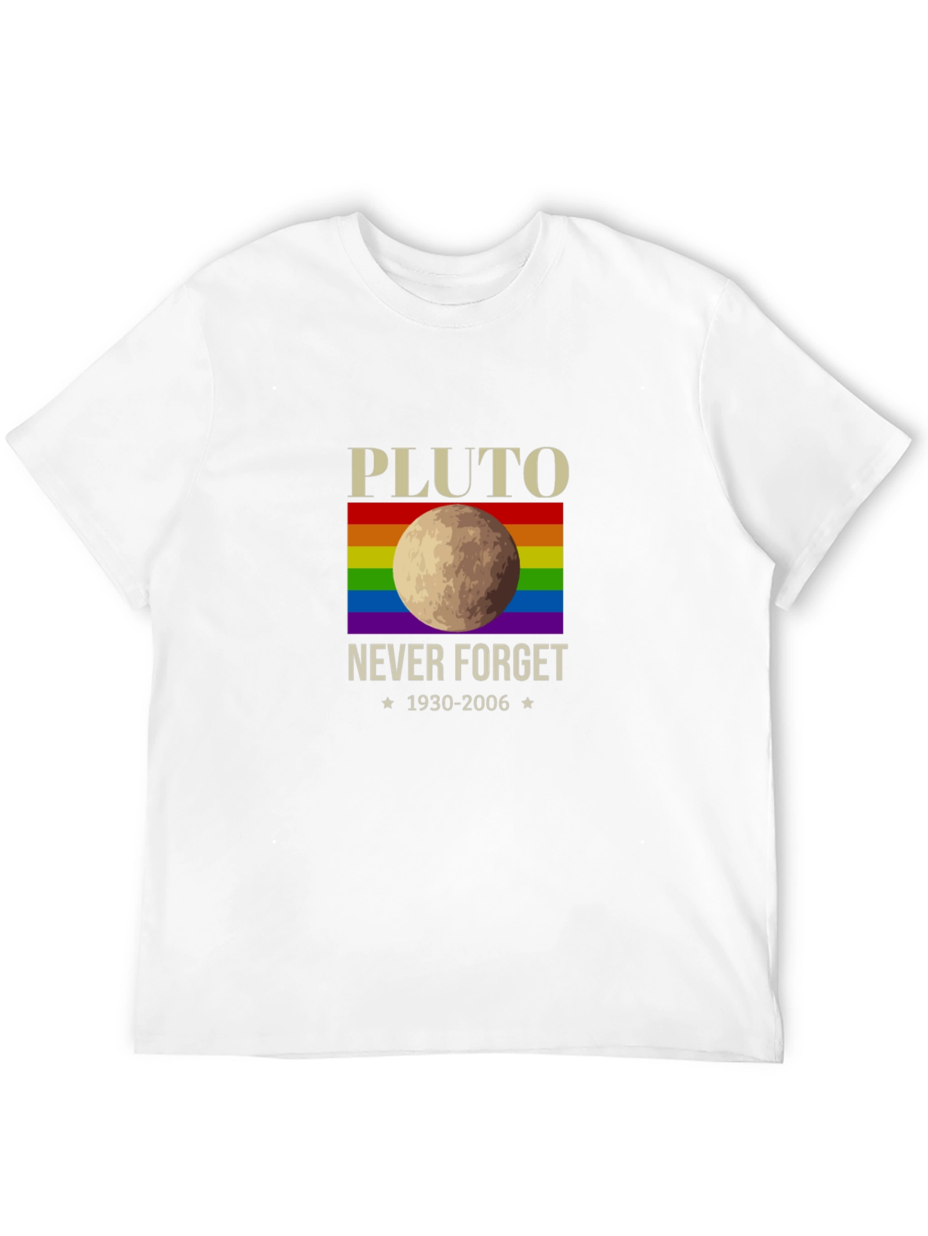 Pluto Never Forget LGBT Pride T-Shirt