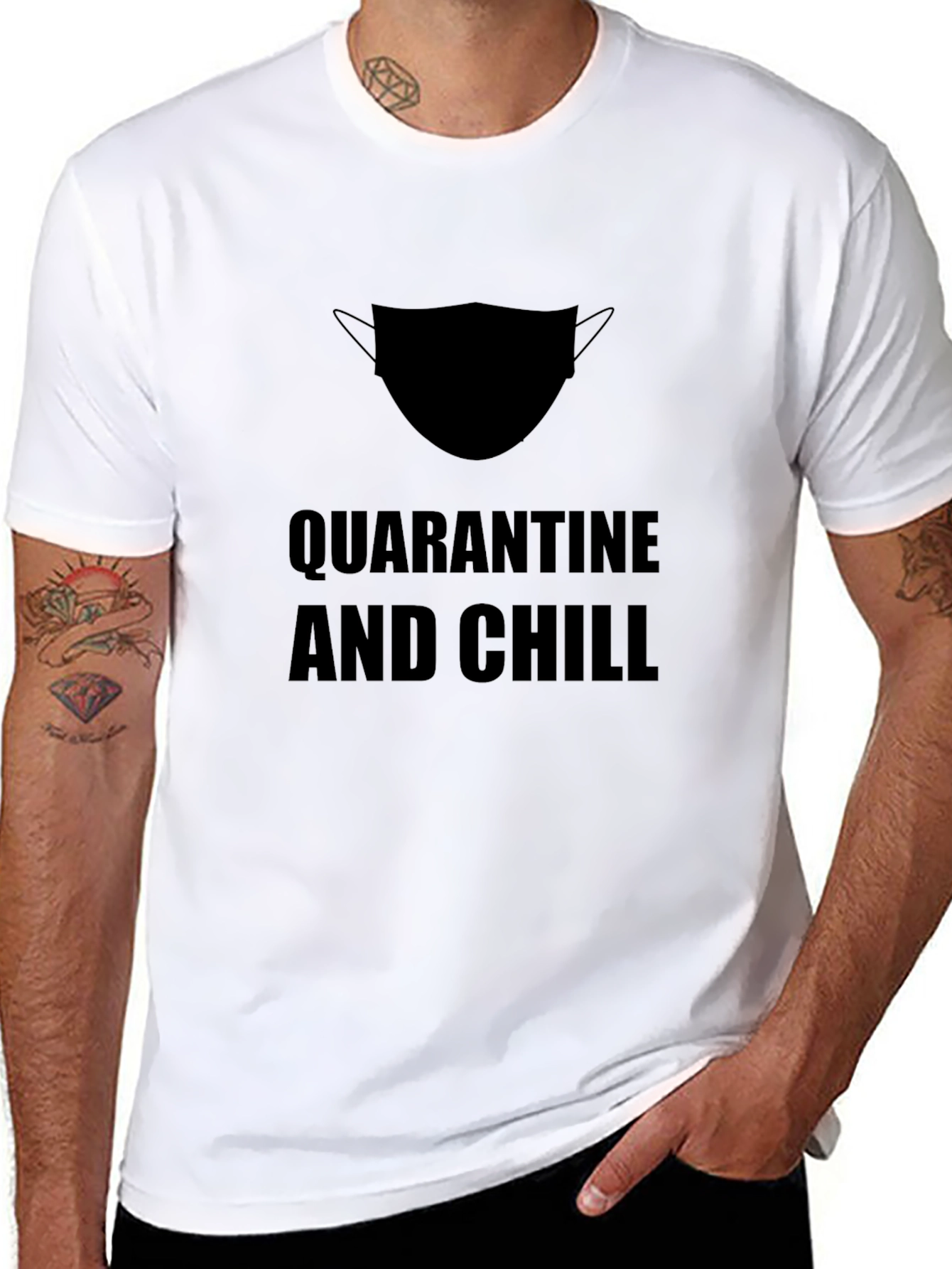 Quarantine and Chill T-Shirt - Black