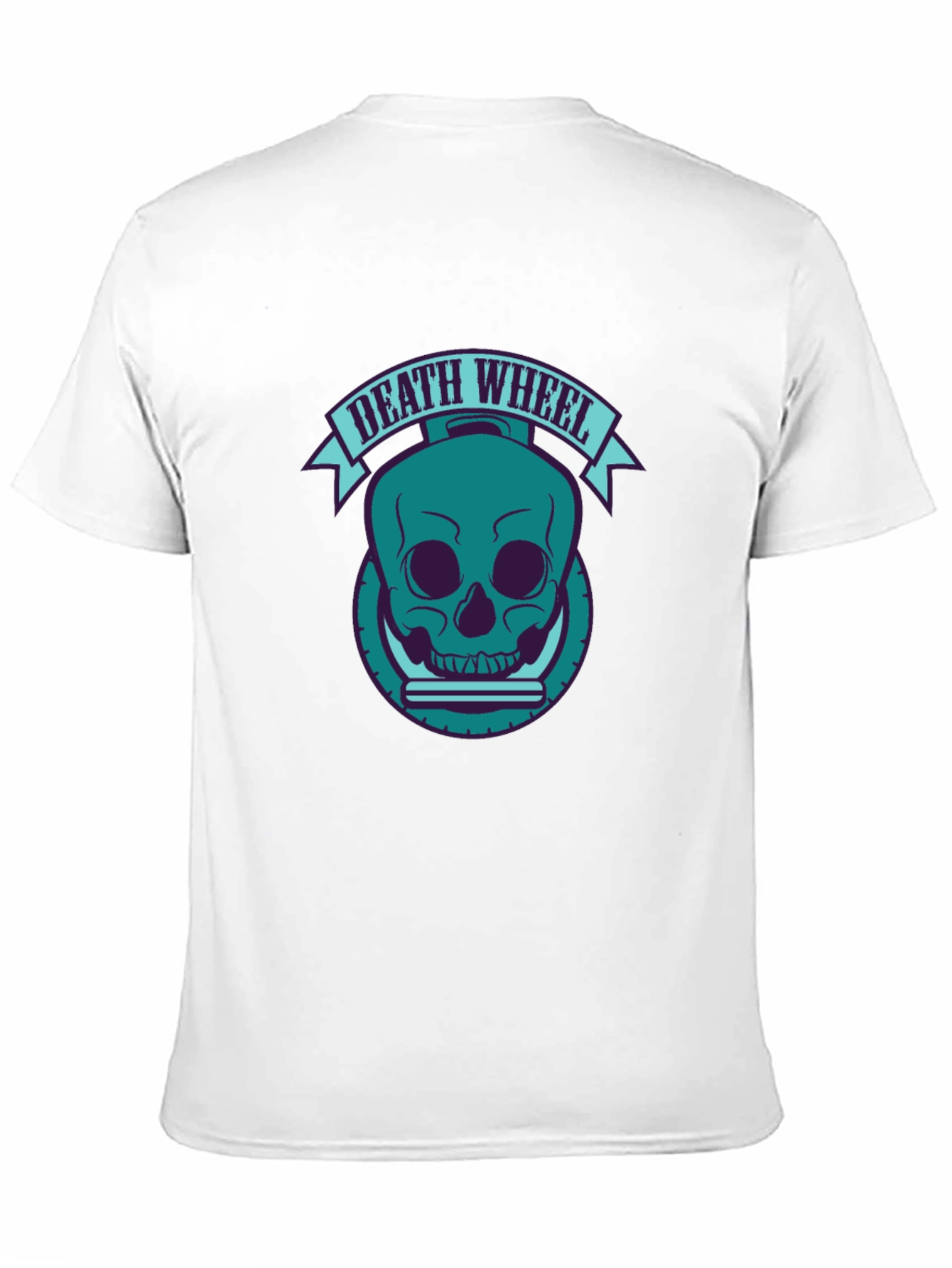 Death Wheel Graphic Tee - Cool Skull Design