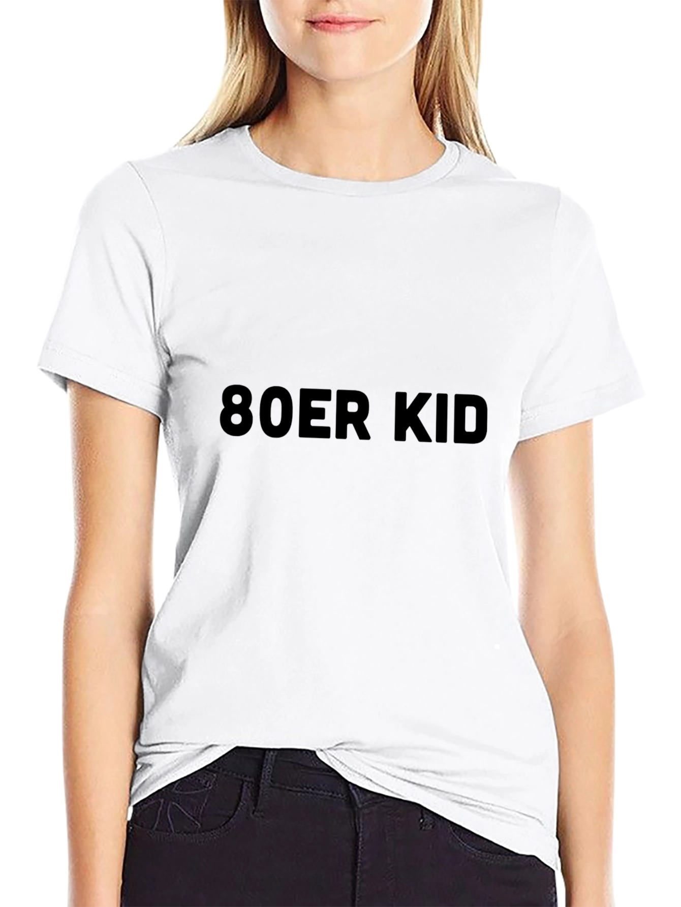 80er Kid Black Tee - Retro Style!