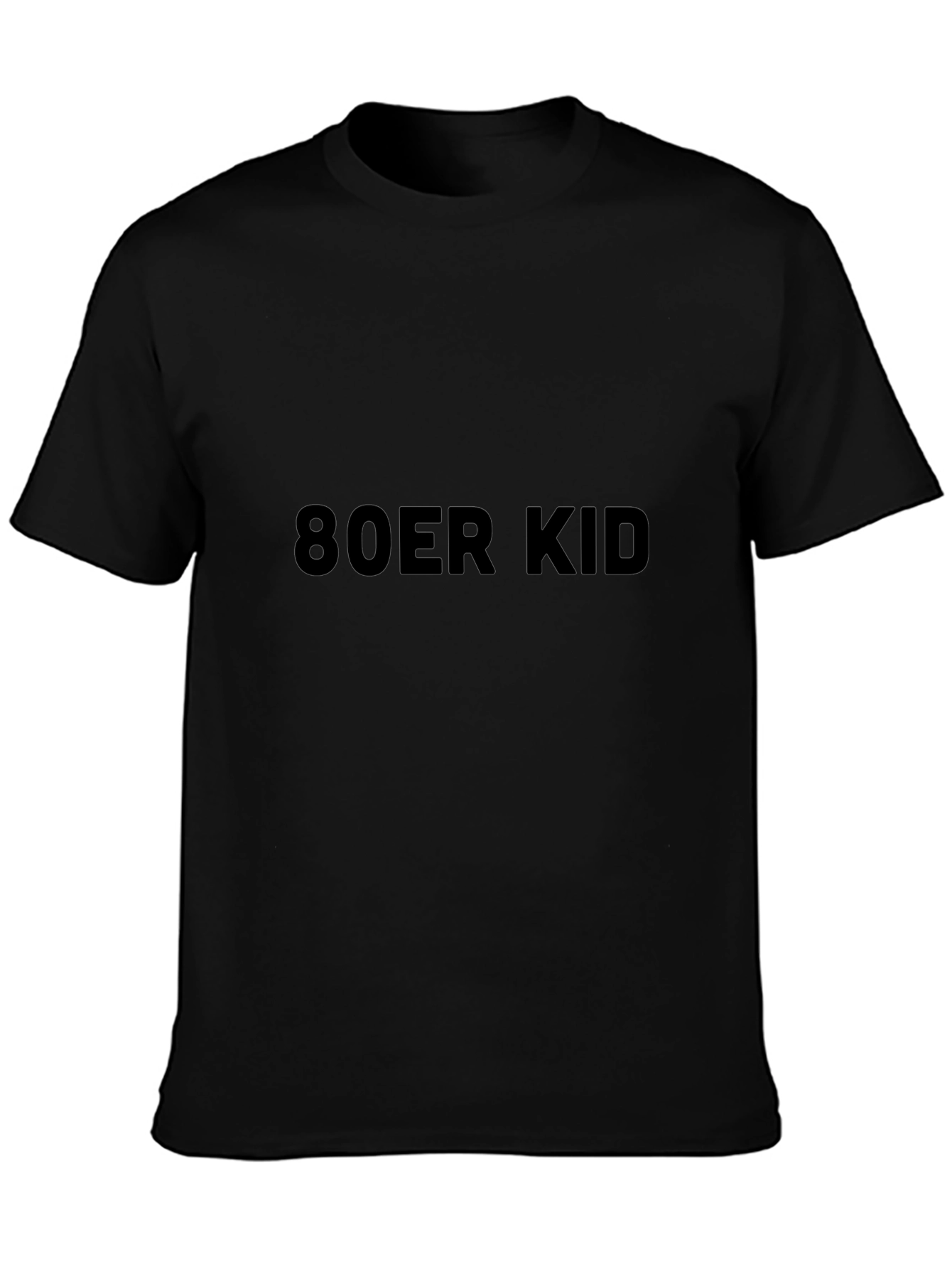 80er Kid Black Tee - Retro Style!