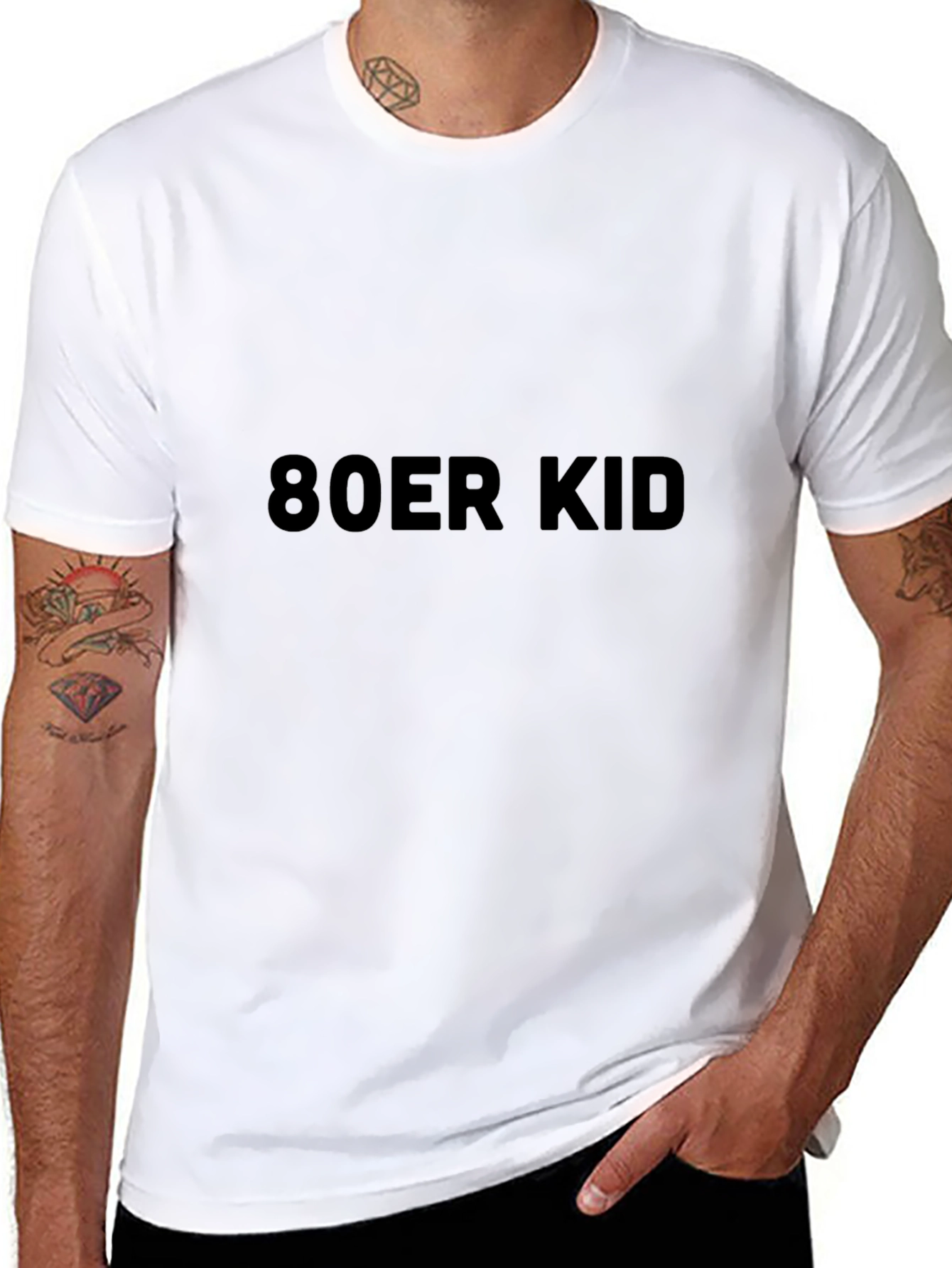 80er Kid Black Tee - Retro Style!