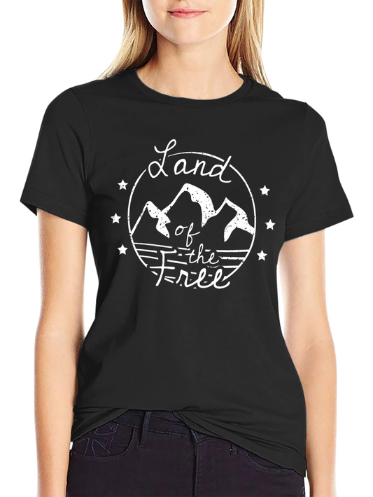 Land of the Free Mountain Graphic Tee