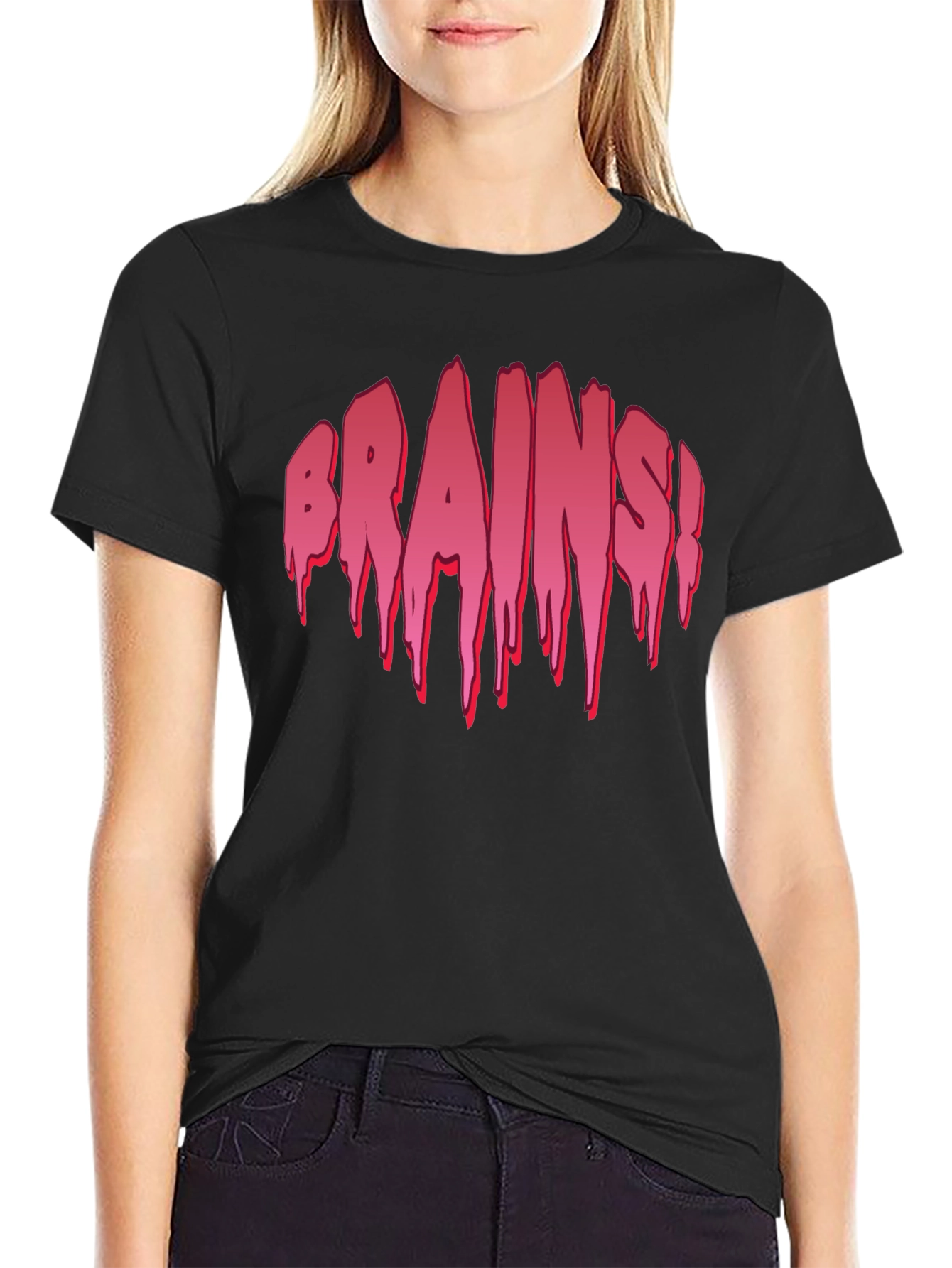 Brains! Graphic T-Shirt - Black