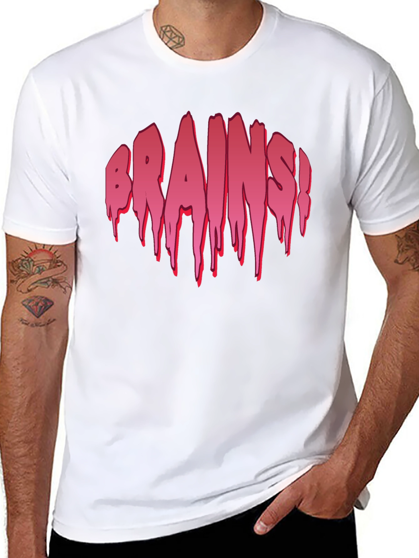 Brains! Graphic T-Shirt - Black