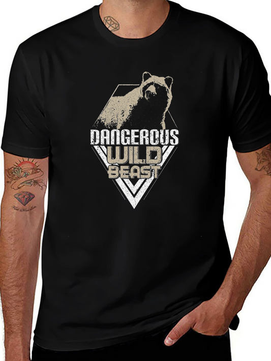 Dangerous Wild Beast Graphic Tee - Black