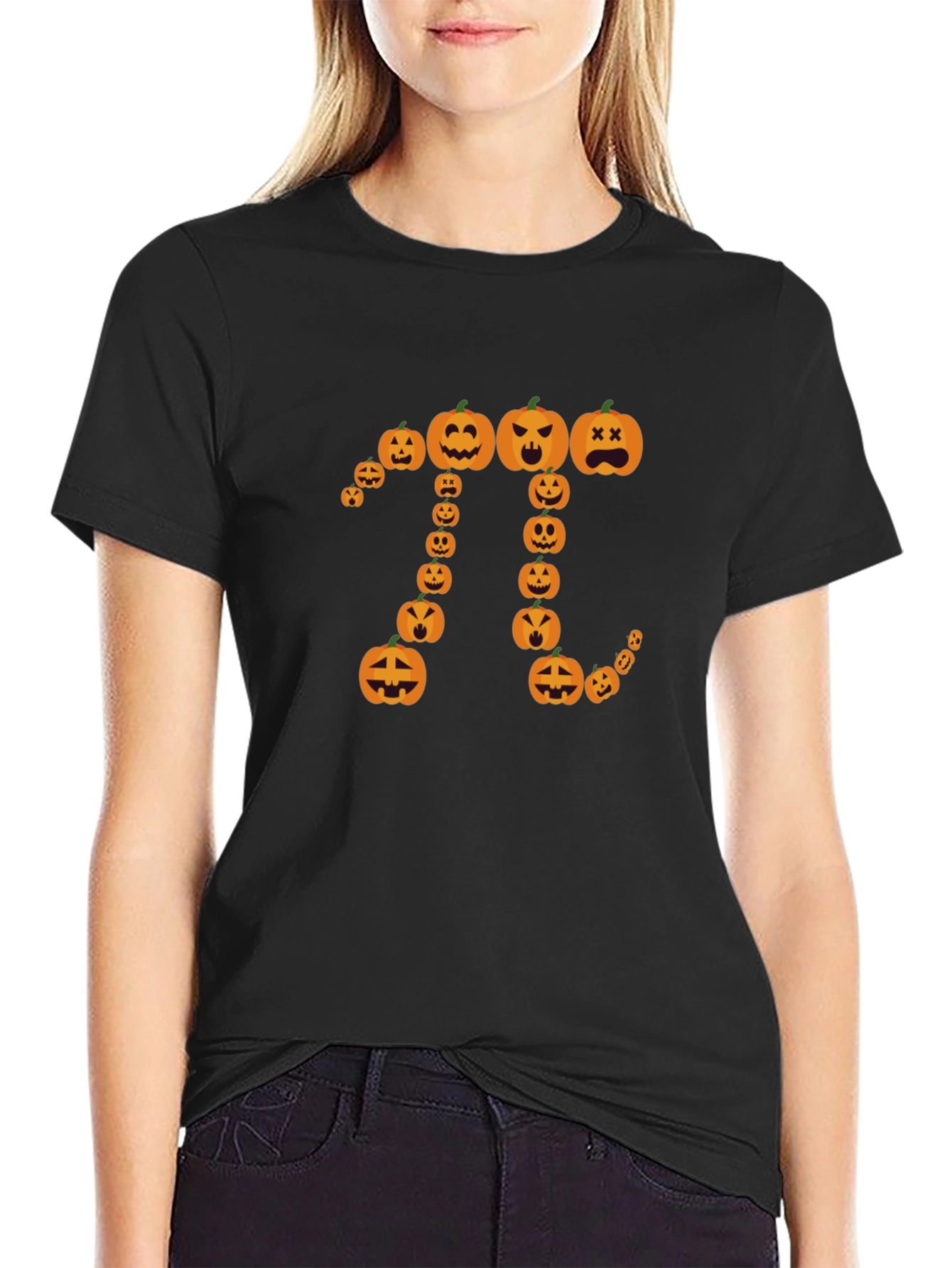 Halloween Pumpkin Pi Graphic Tee