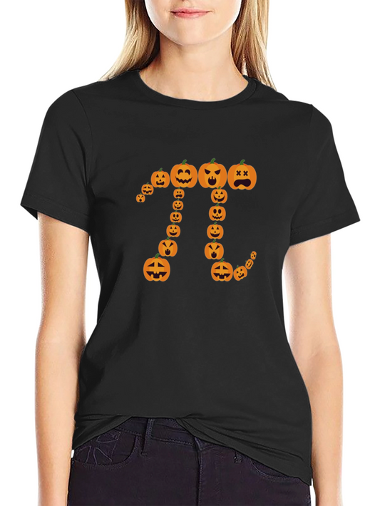Halloween Pumpkin Pi Graphic Tee