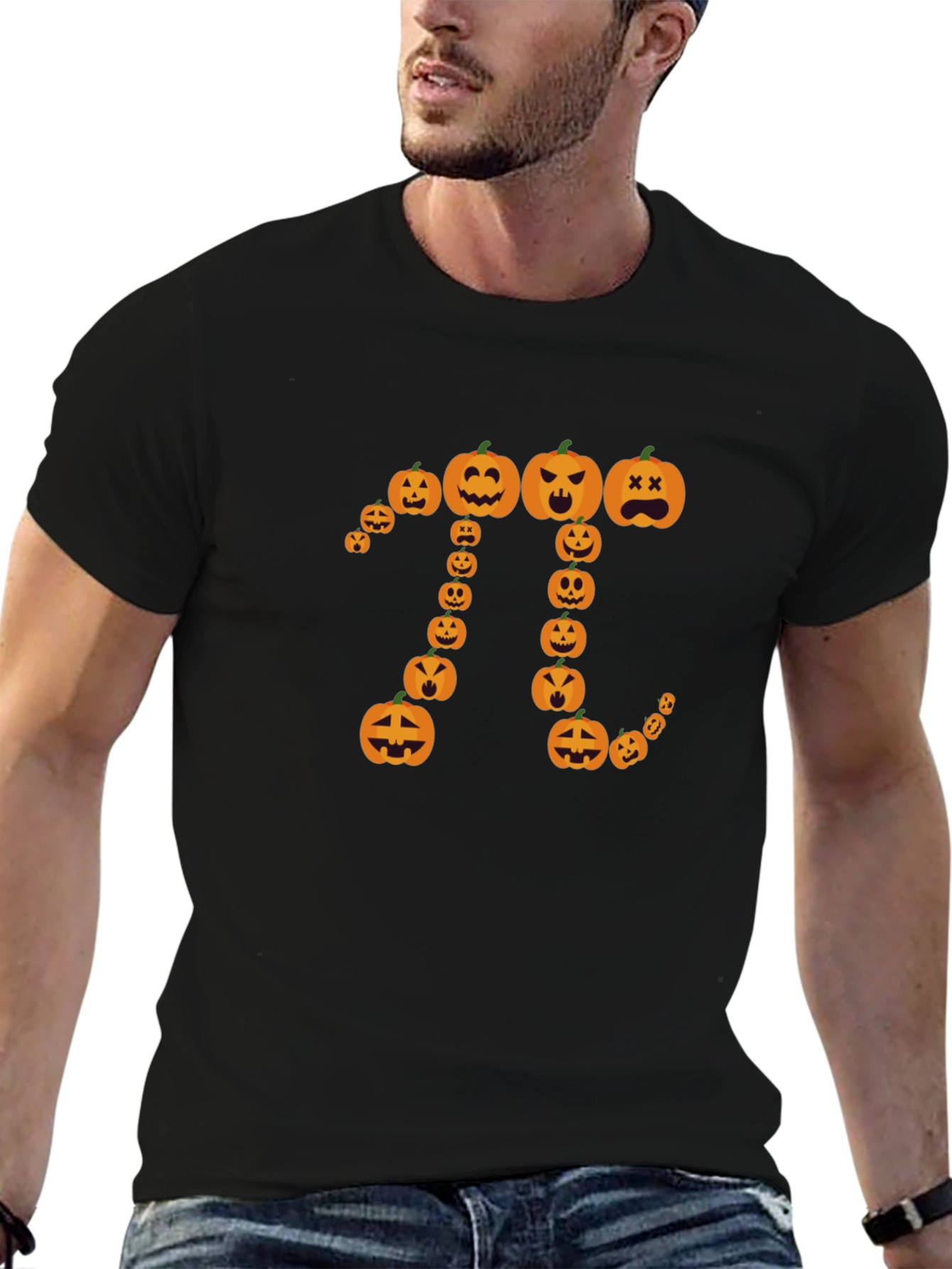 Halloween Pumpkin Pi Graphic Tee