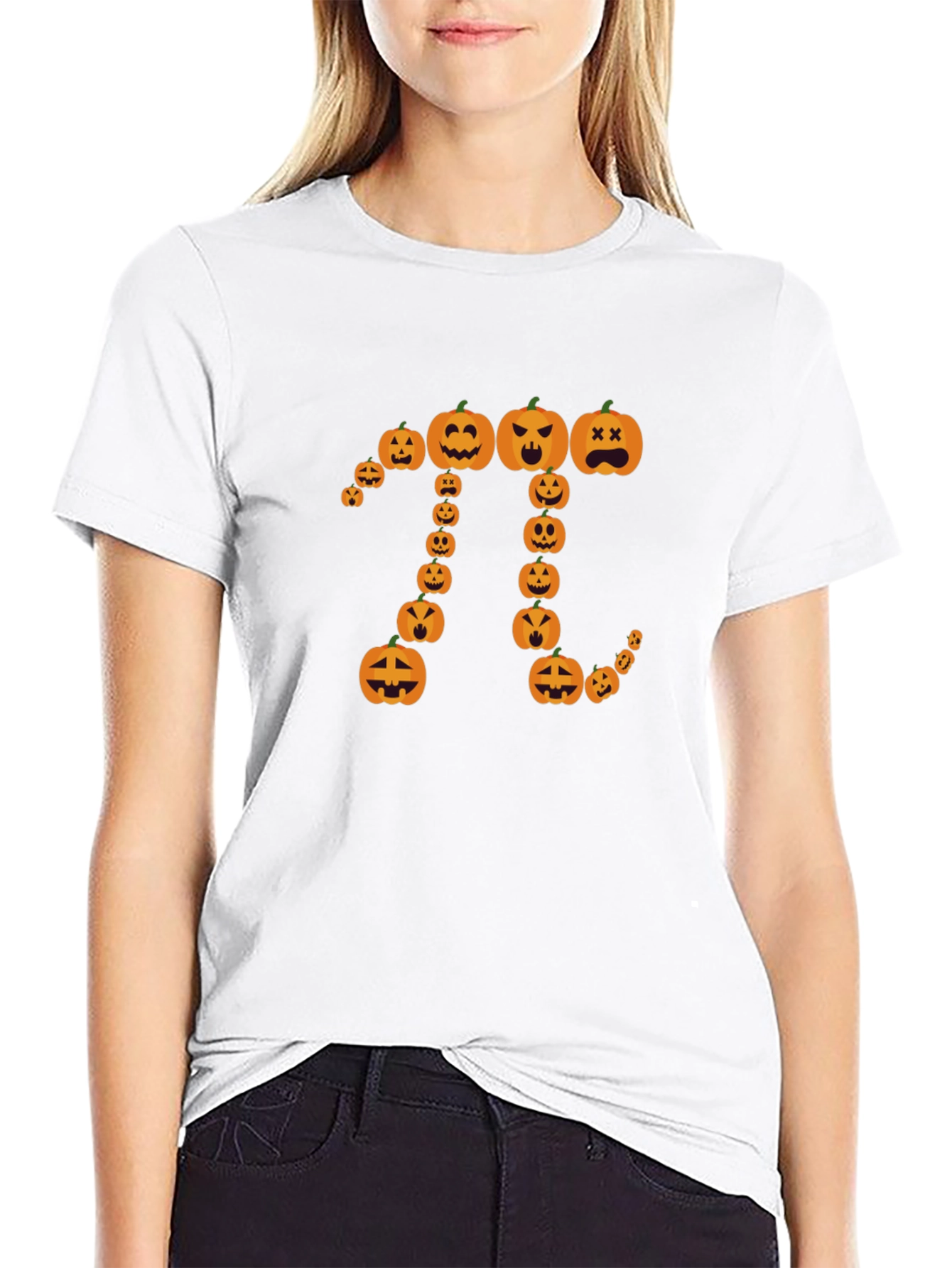 Halloween Pumpkin Pi Graphic Tee