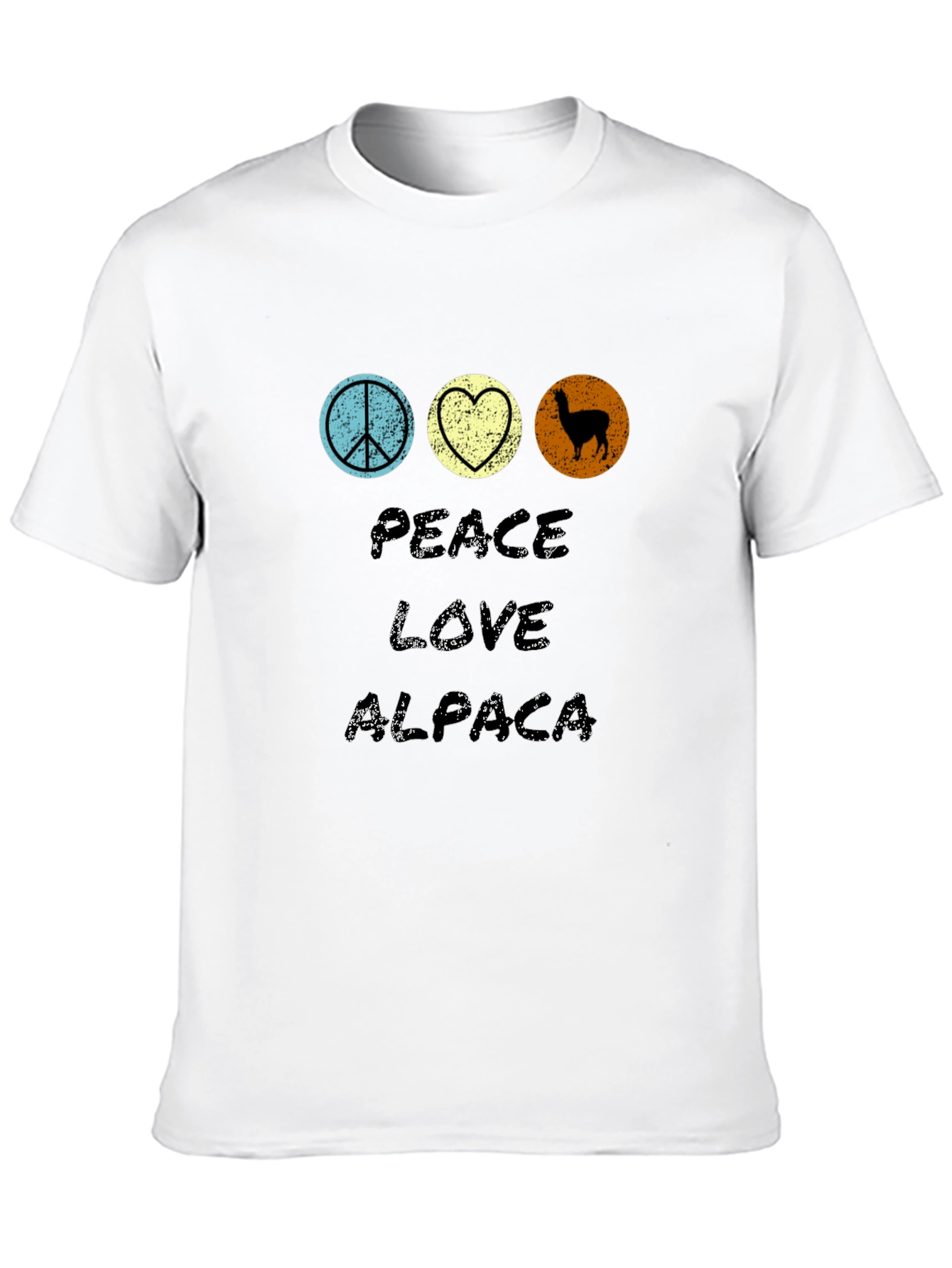 Peace Love Alpaca Graphic T-Shirt