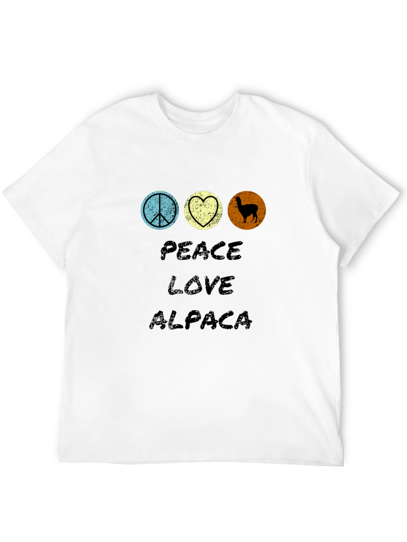 Peace Love Alpaca Graphic T-Shirt