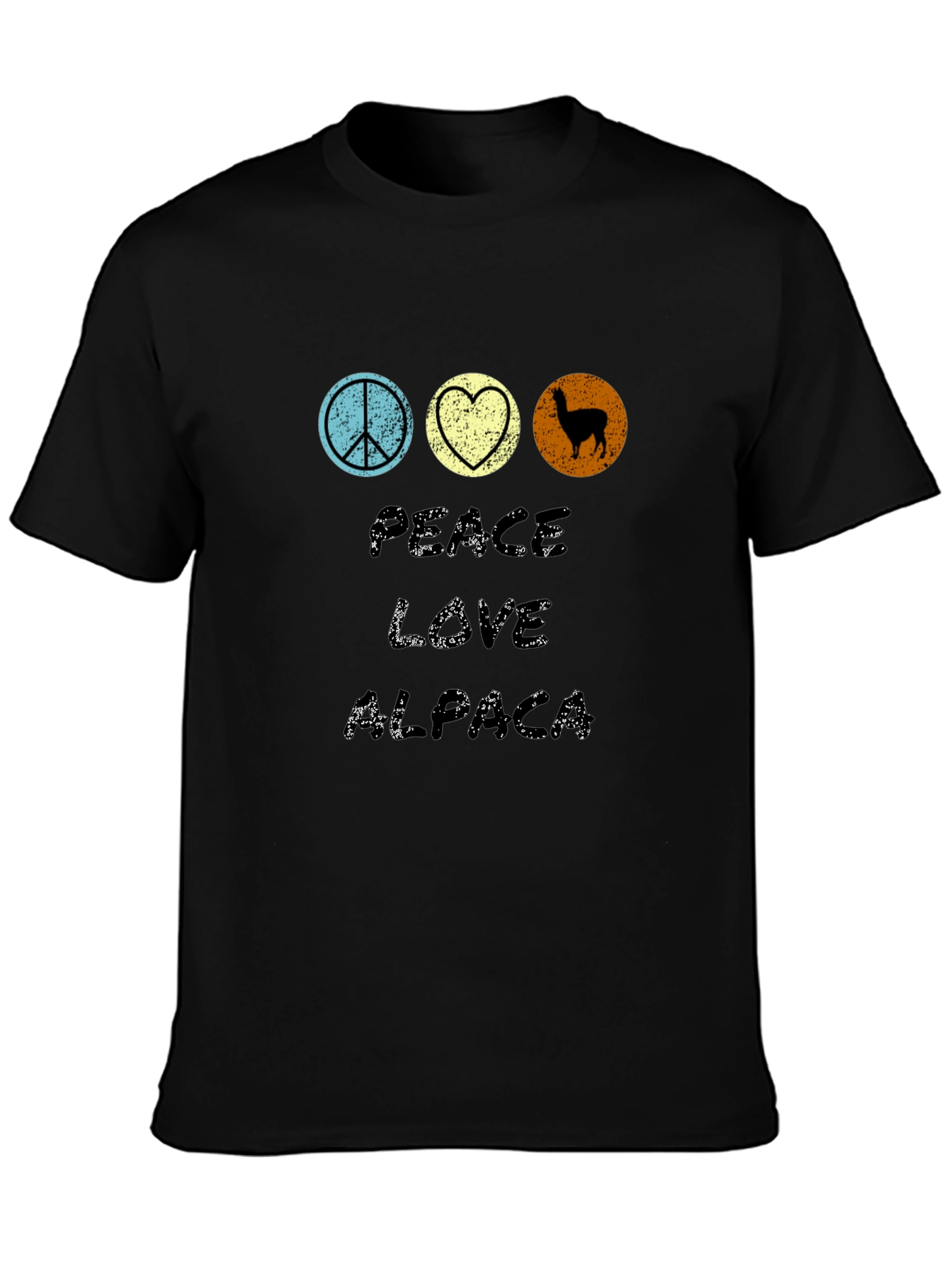 Peace Love Alpaca Graphic T-Shirt