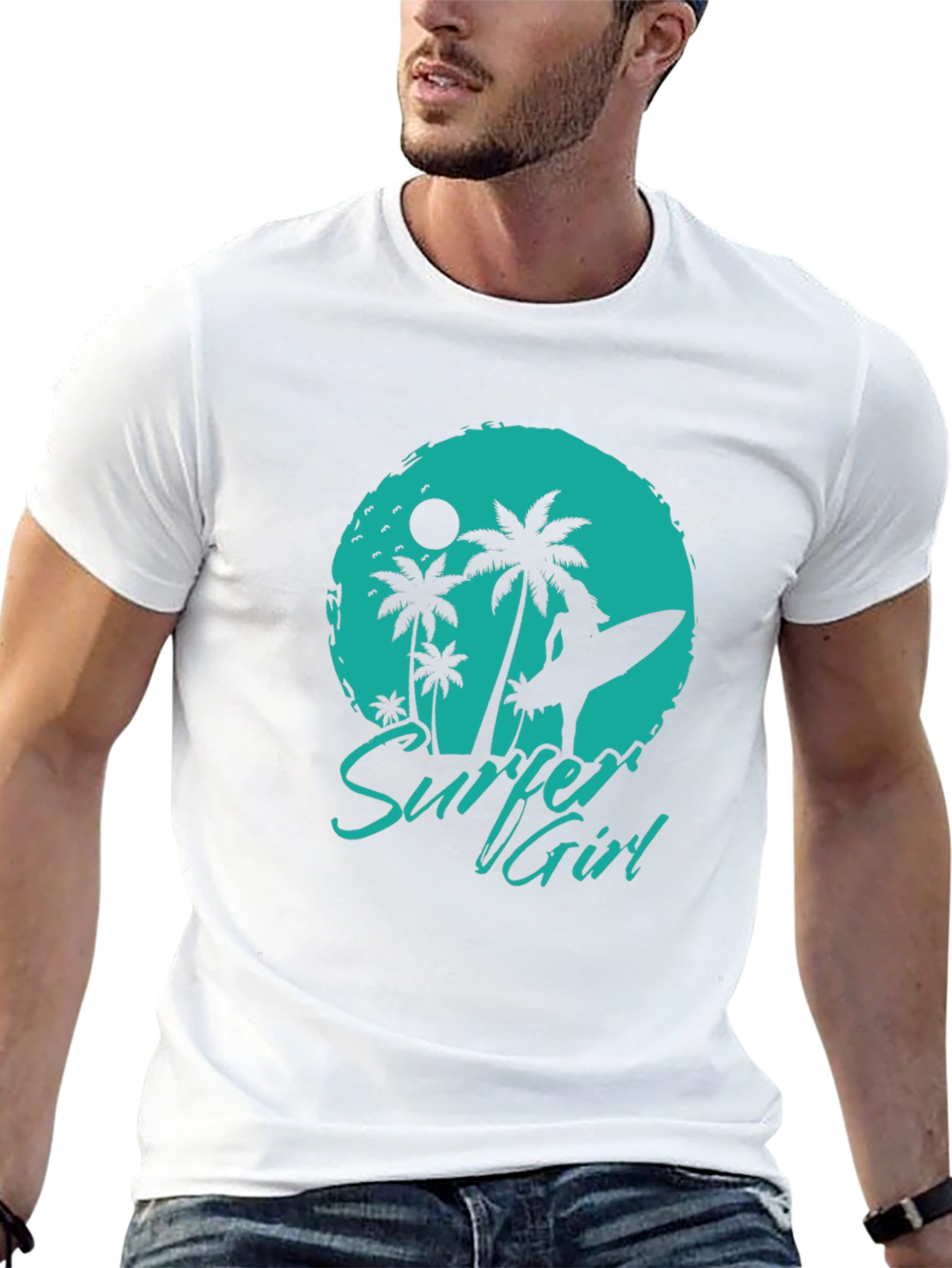 Surfer Girl Graphic Tee - Island Vibes