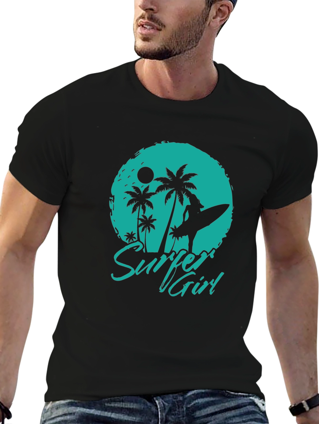Surfer Girl Graphic Tee - Island Vibes
