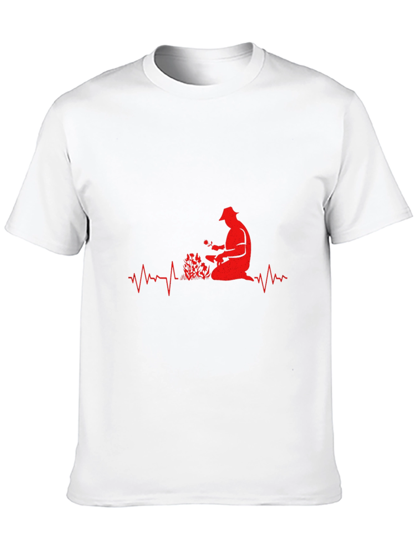 Gardener Heartbeat T-Shirt - Black Graphic Tee