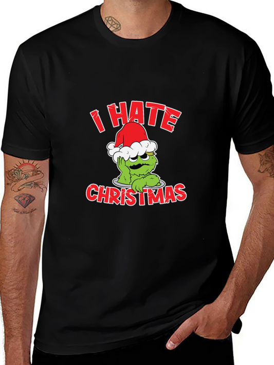 I Hate Christmas T-Shirt Grinch Design Black